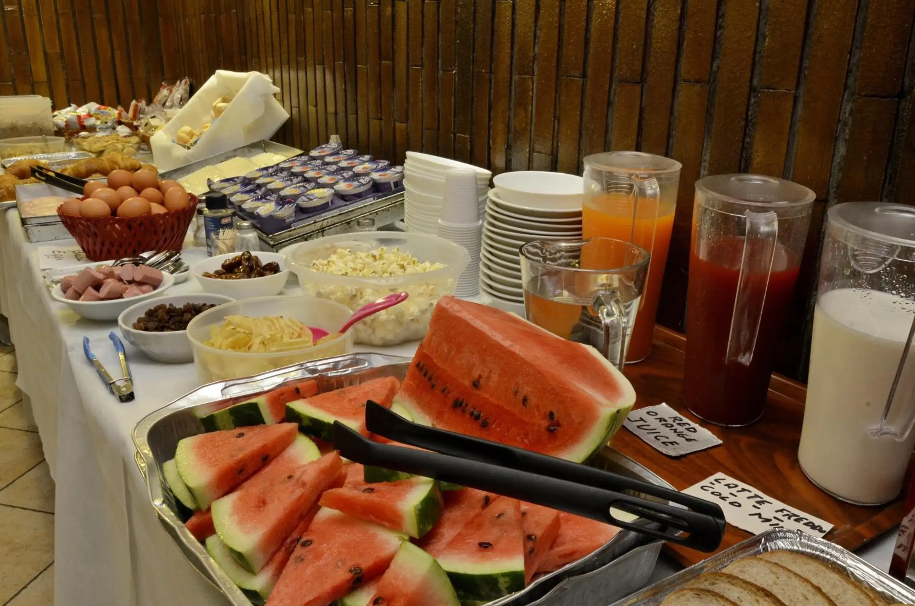 Continental breakfast in Hotel Tirreno Continental breakfast in Hotel Tirreno