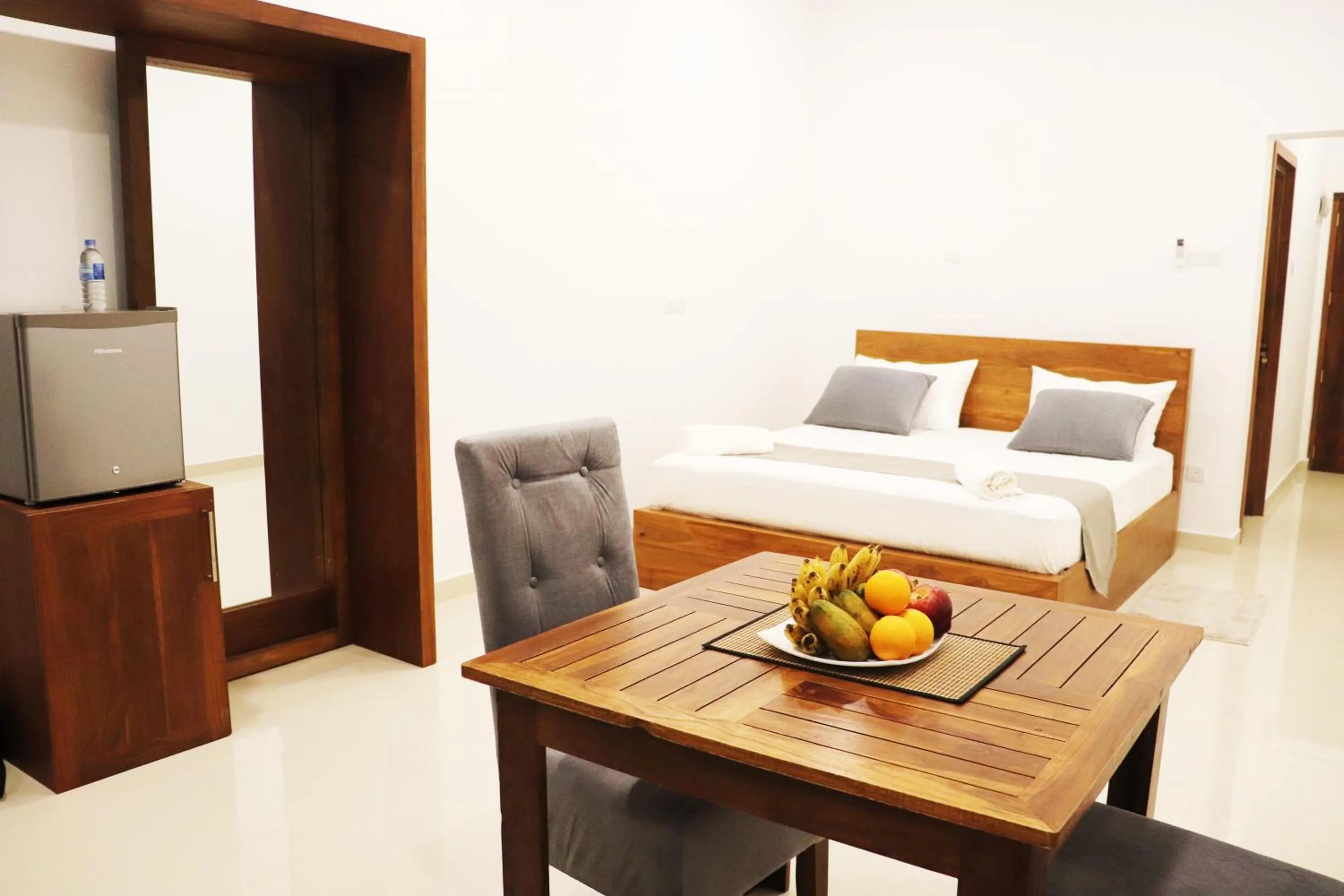 Bed in Marakolliya Beach Resort