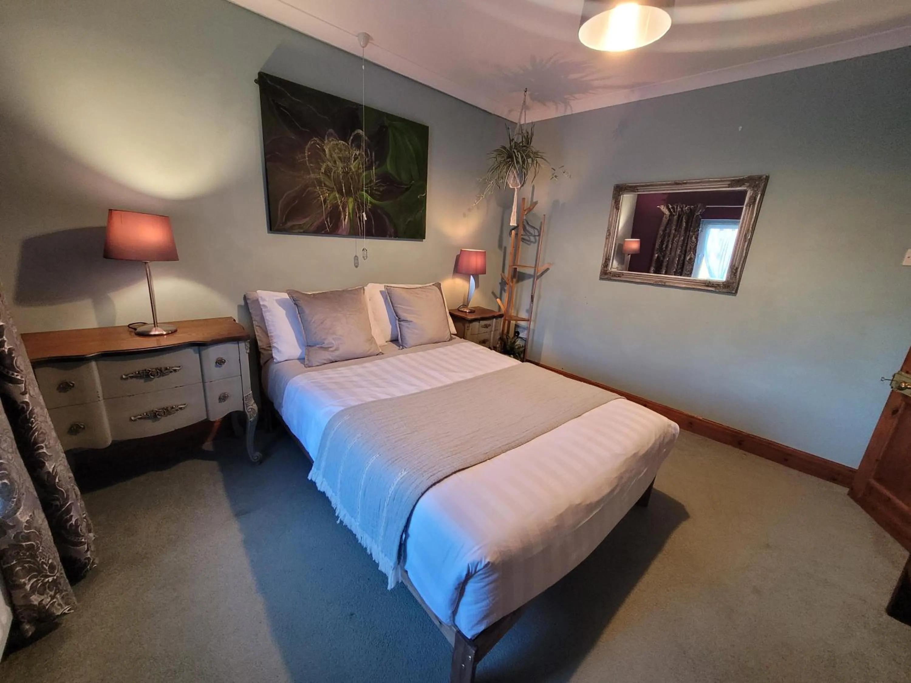 Photo of the whole room, Bed in Hideaway Escapes, Farmhouse B&B & Holiday Home, Ideal family stay or Romantic break, Friendly animals on our smallholding in beautiful Pembrokeshire setting close to Narberth