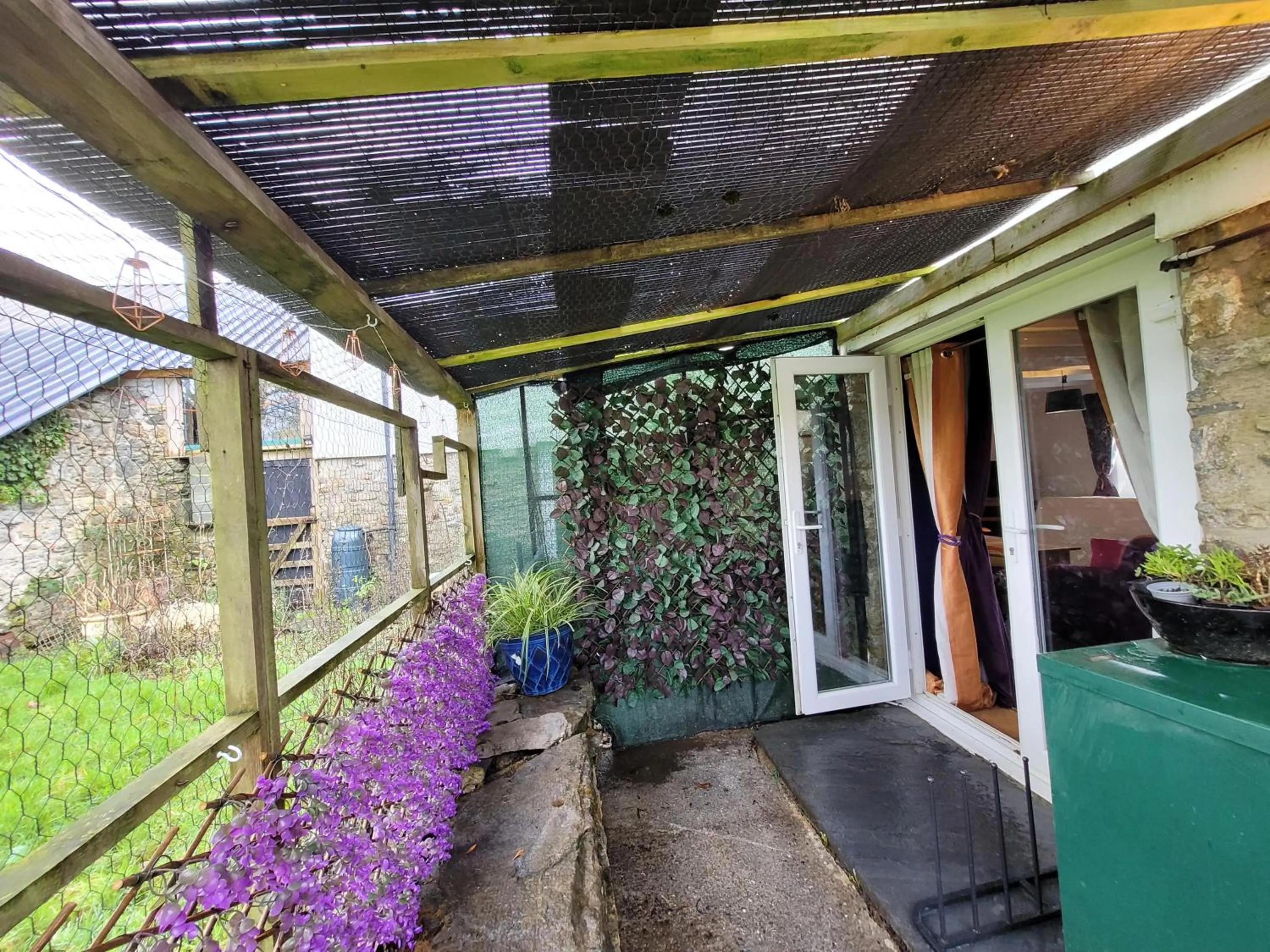 Garden in Hideaway Escapes, Farmhouse B&B & Holiday Home, Ideal family stay or Romantic break, Friendly animals on our smallholding in beautiful Pembrokeshire setting close to Narberth