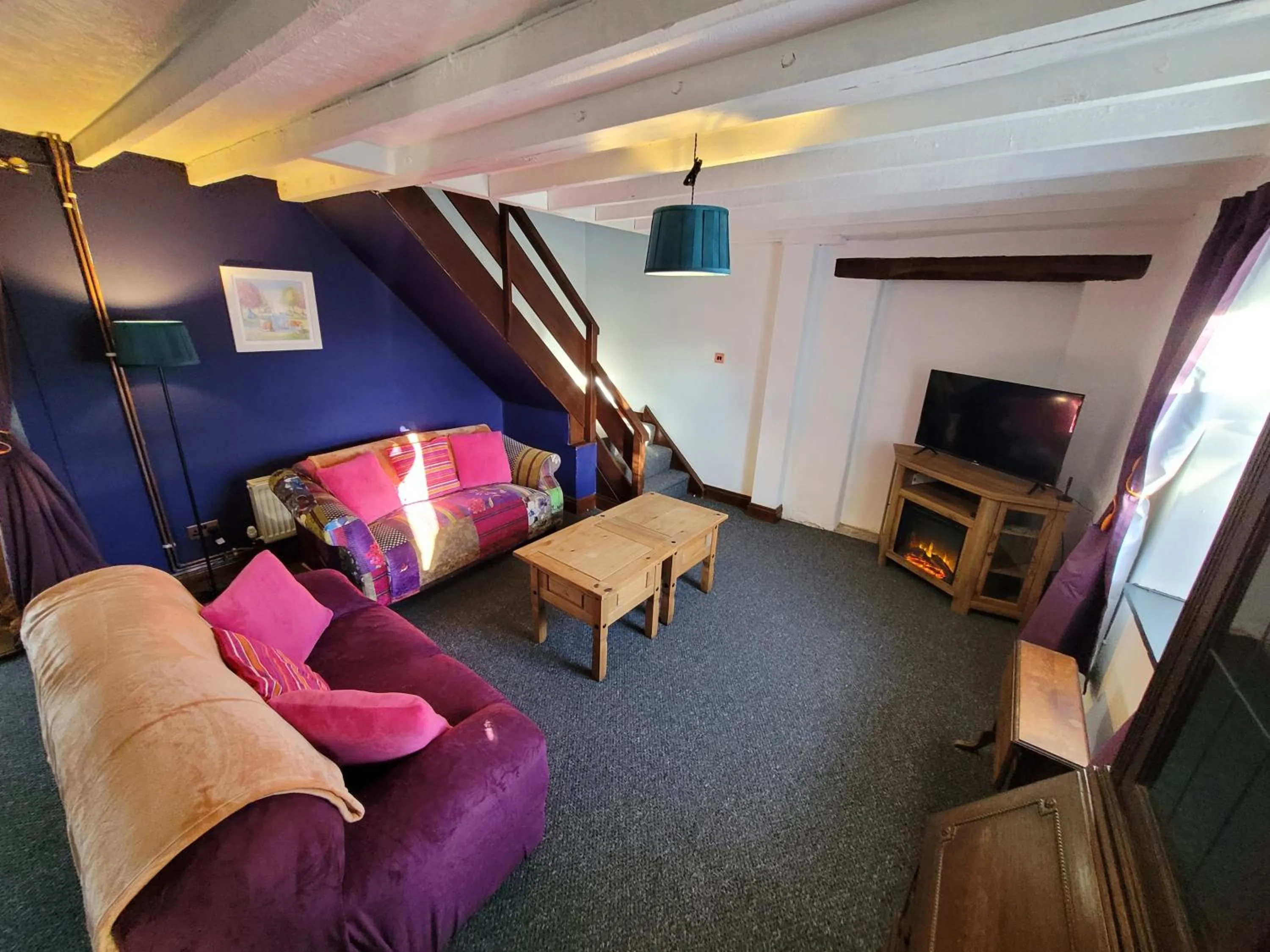 Living room in Hideaway Escapes, Farmhouse B&B & Holiday Home, Ideal family stay or Romantic break, Friendly animals on our smallholding in beautiful Pembrokeshire setting close to Narberth