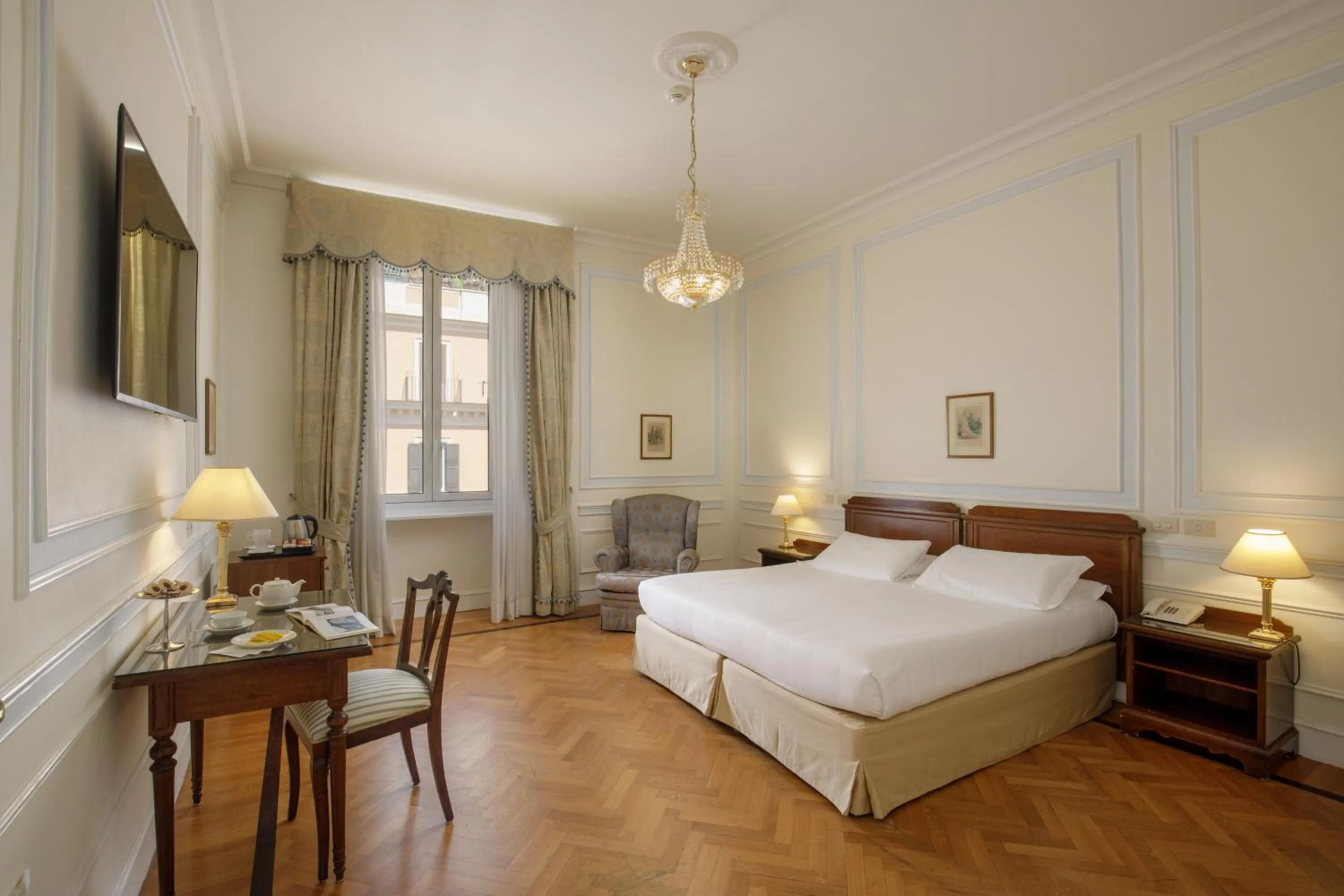 Bedroom, Bed in Hotel Quirinale