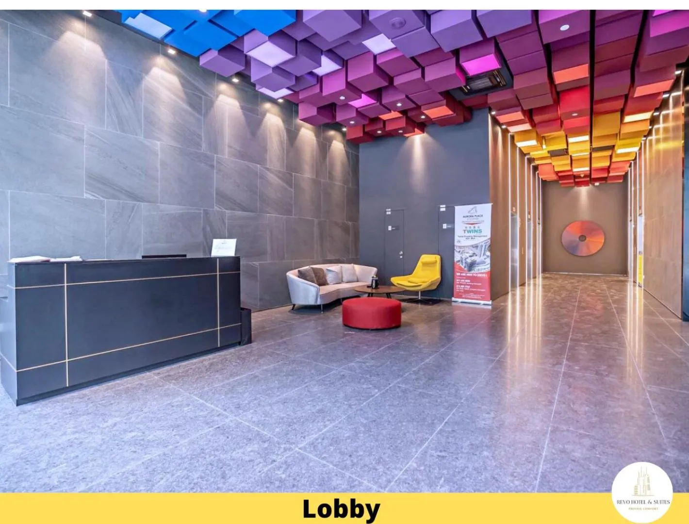 Lobby or reception in Revo Hotel & Suites Kuala Lumpur Bukit Jalil by The Cynefin