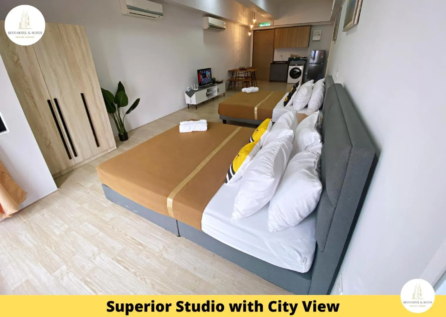 Photo of the whole room in Revo Hotel & Suites Kuala Lumpur Bukit Jalil by The Cynefin