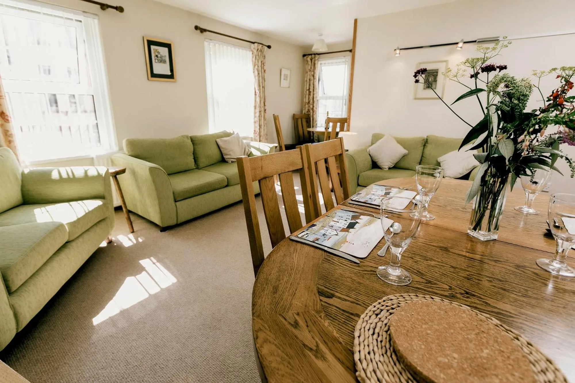 Living room in Galwad y Mor