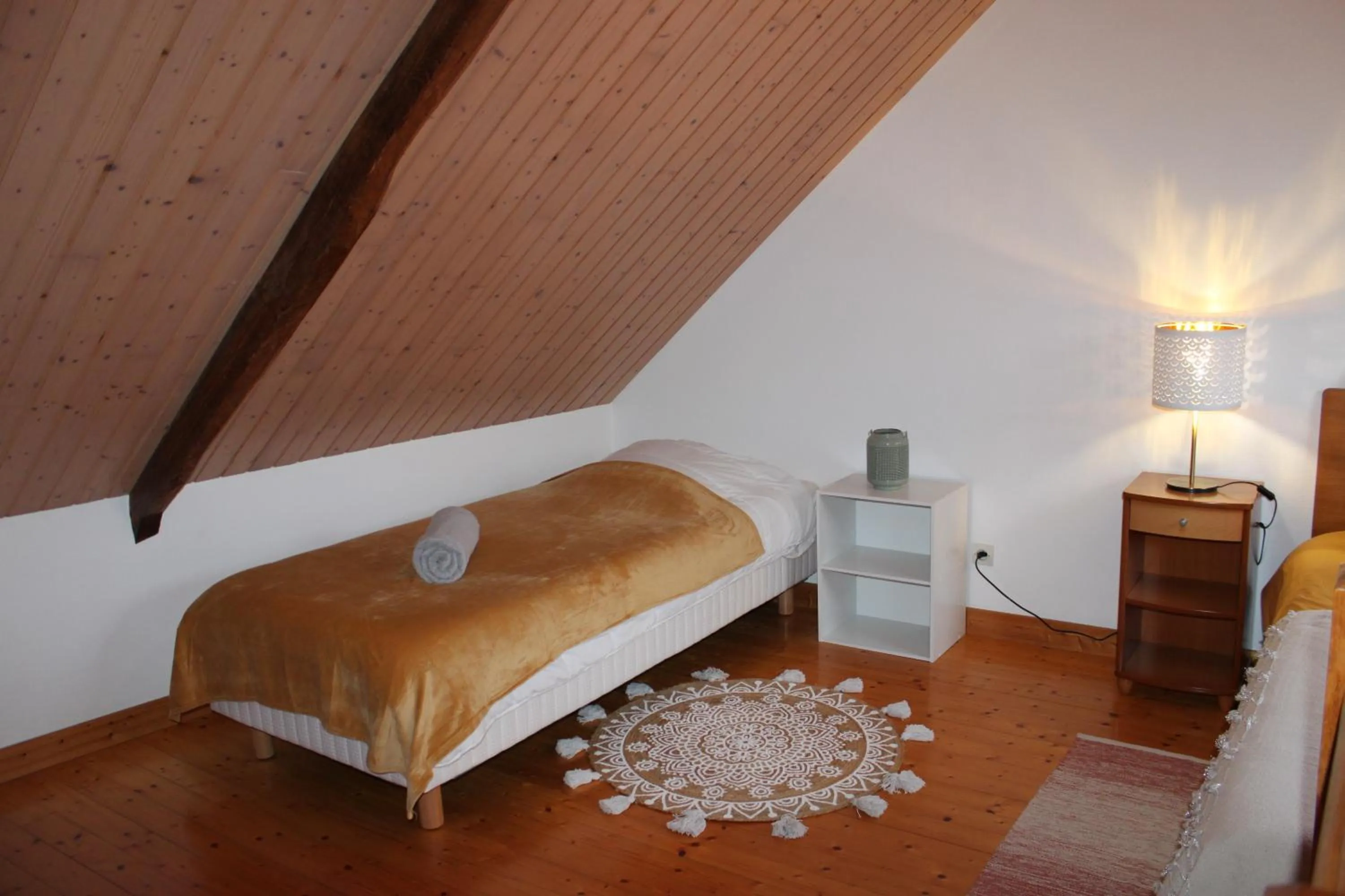 Bed in Gîtes chez l'habitant La Touche d'en Bas