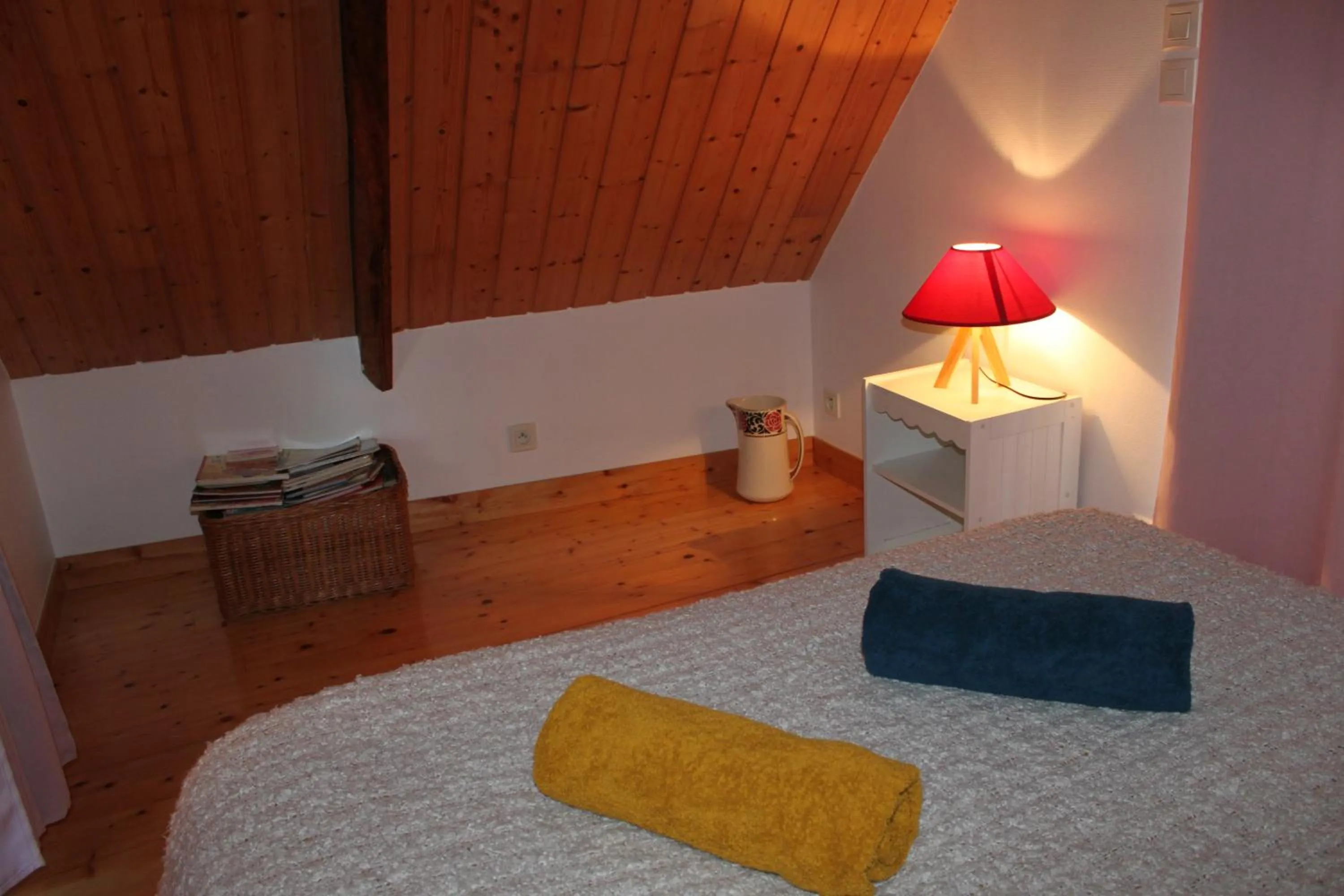 Bed in Gîtes chez l'habitant La Touche d'en Bas