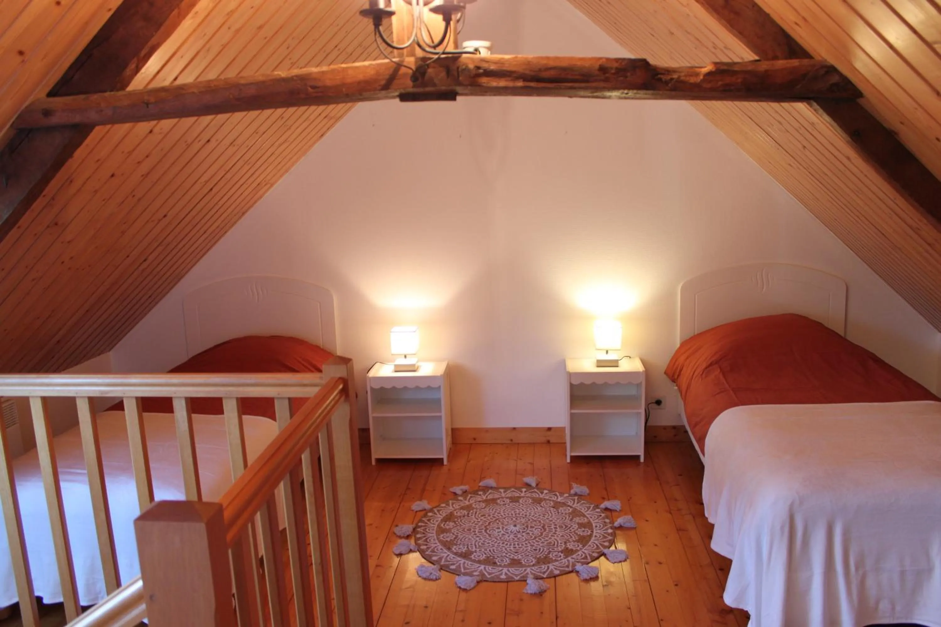 Bed in Gîtes chez l'habitant La Touche d'en Bas