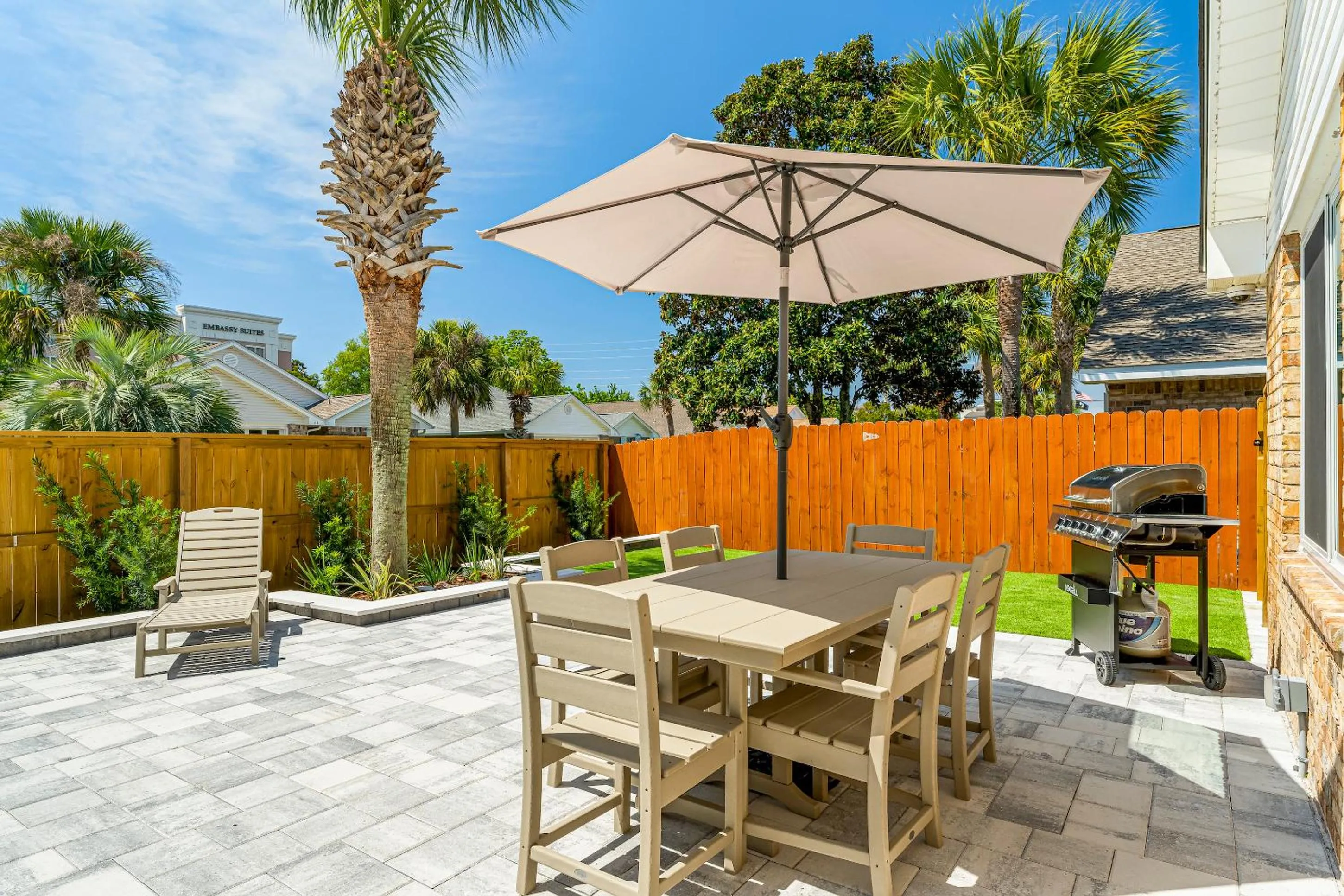 Patio in Destin Beach House - Just A Splash by Panhandle Getaways
