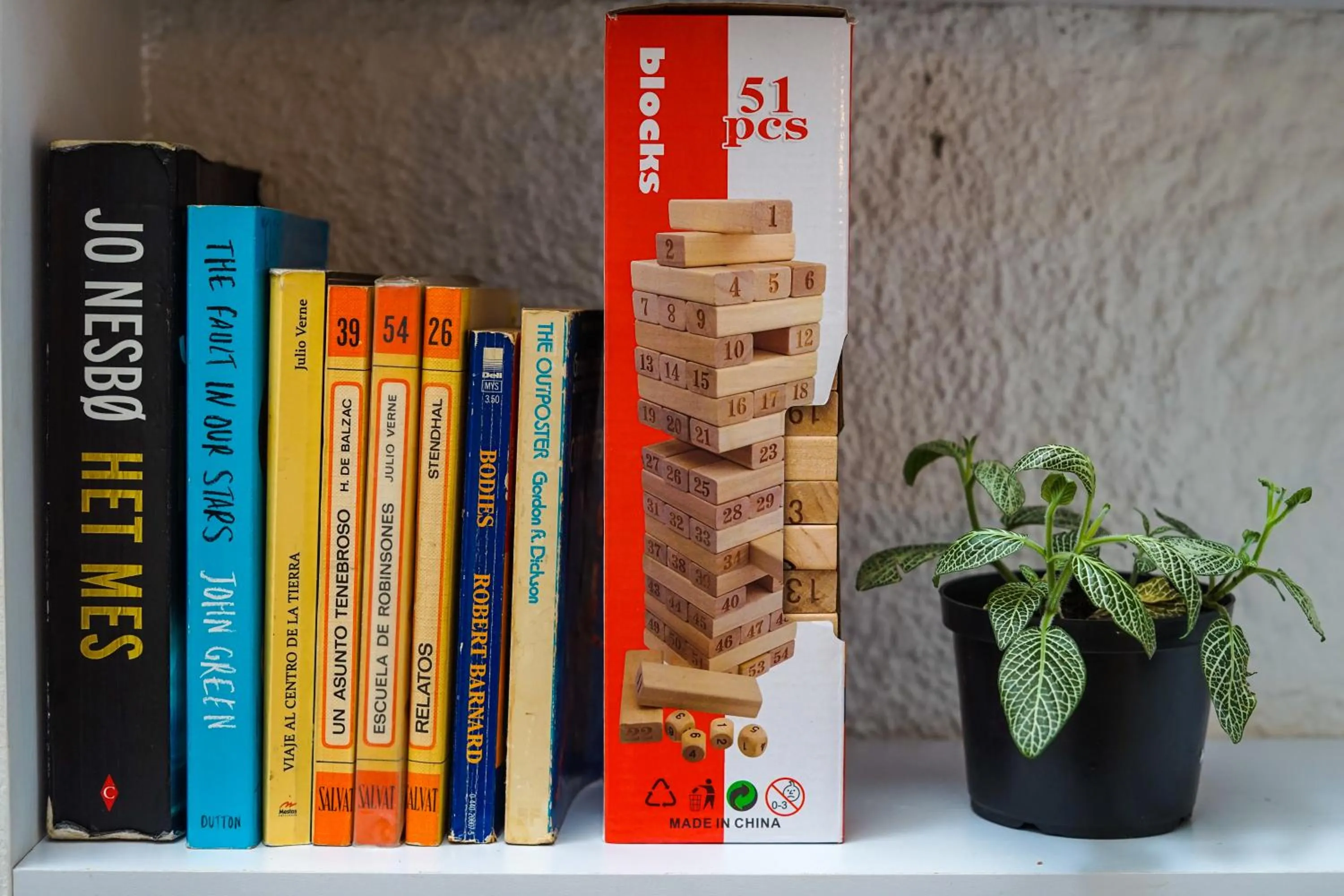 Library in Casa Clandestina Guest House