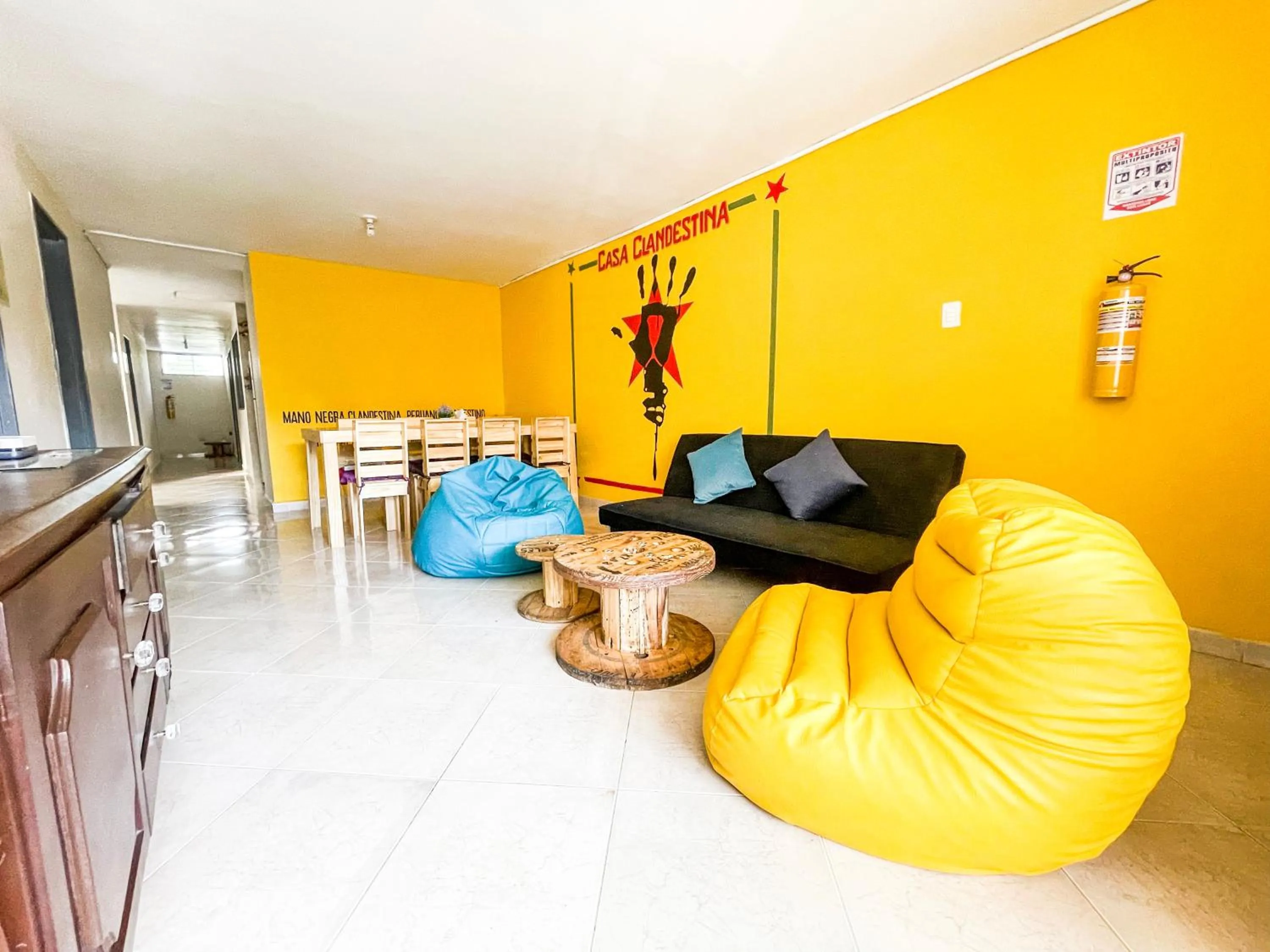 Living room in Casa Clandestina Guest House