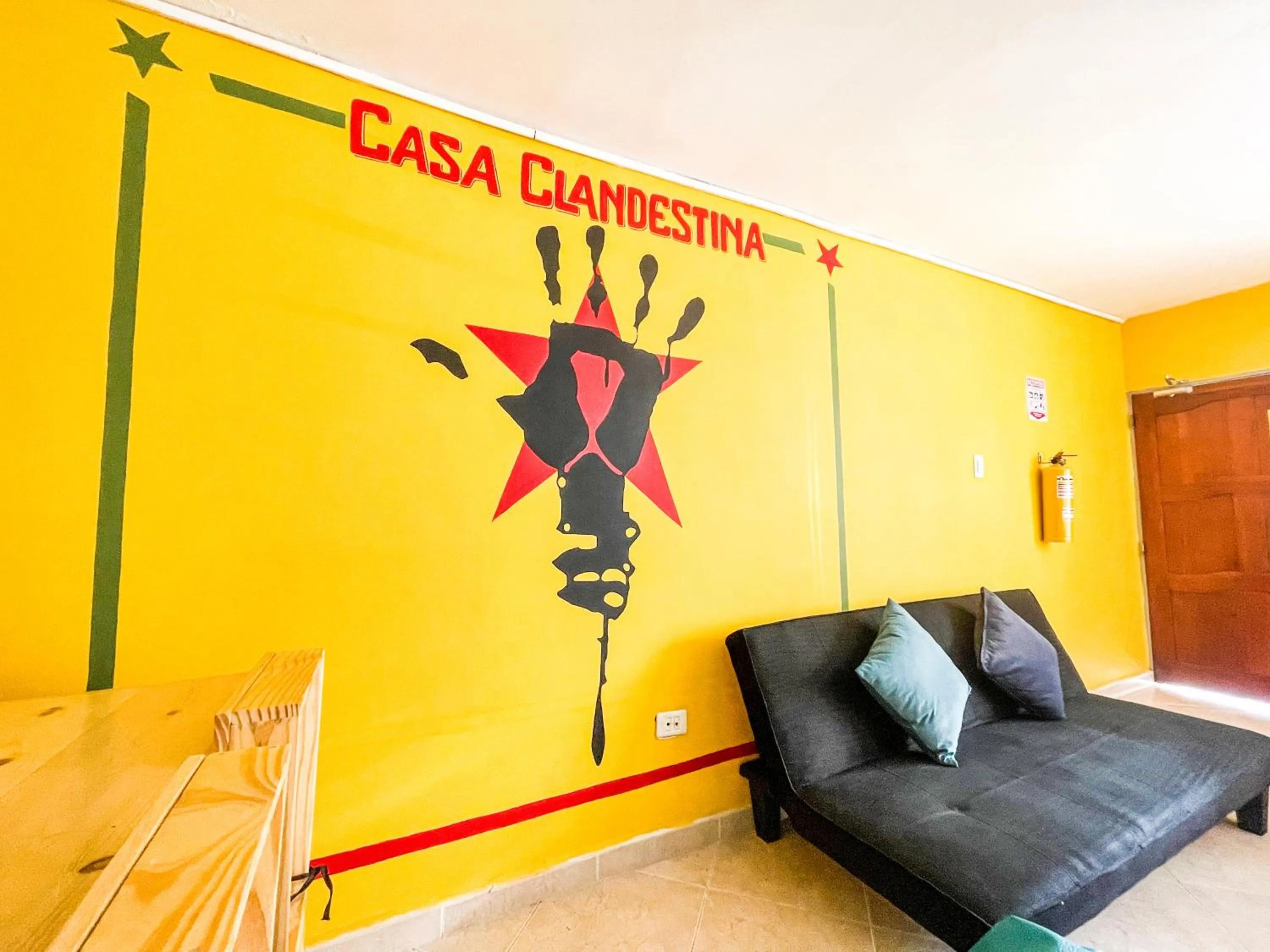 Living room in Casa Clandestina Guest House