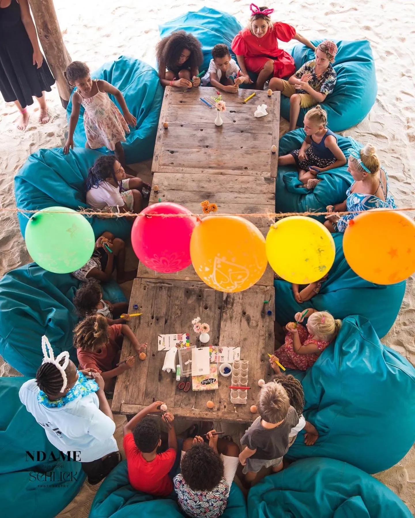 children in NDAME Paje Hotel