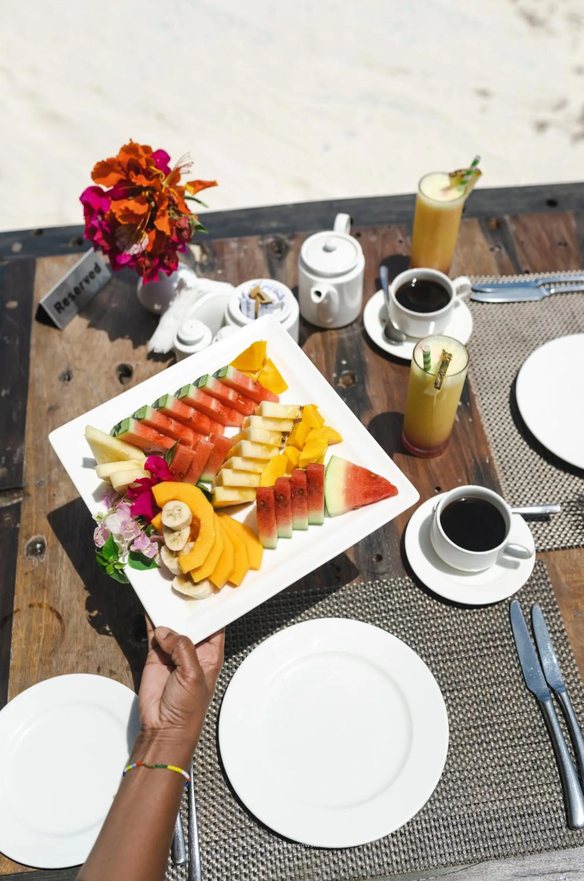 Food in NDAME Paje Hotel