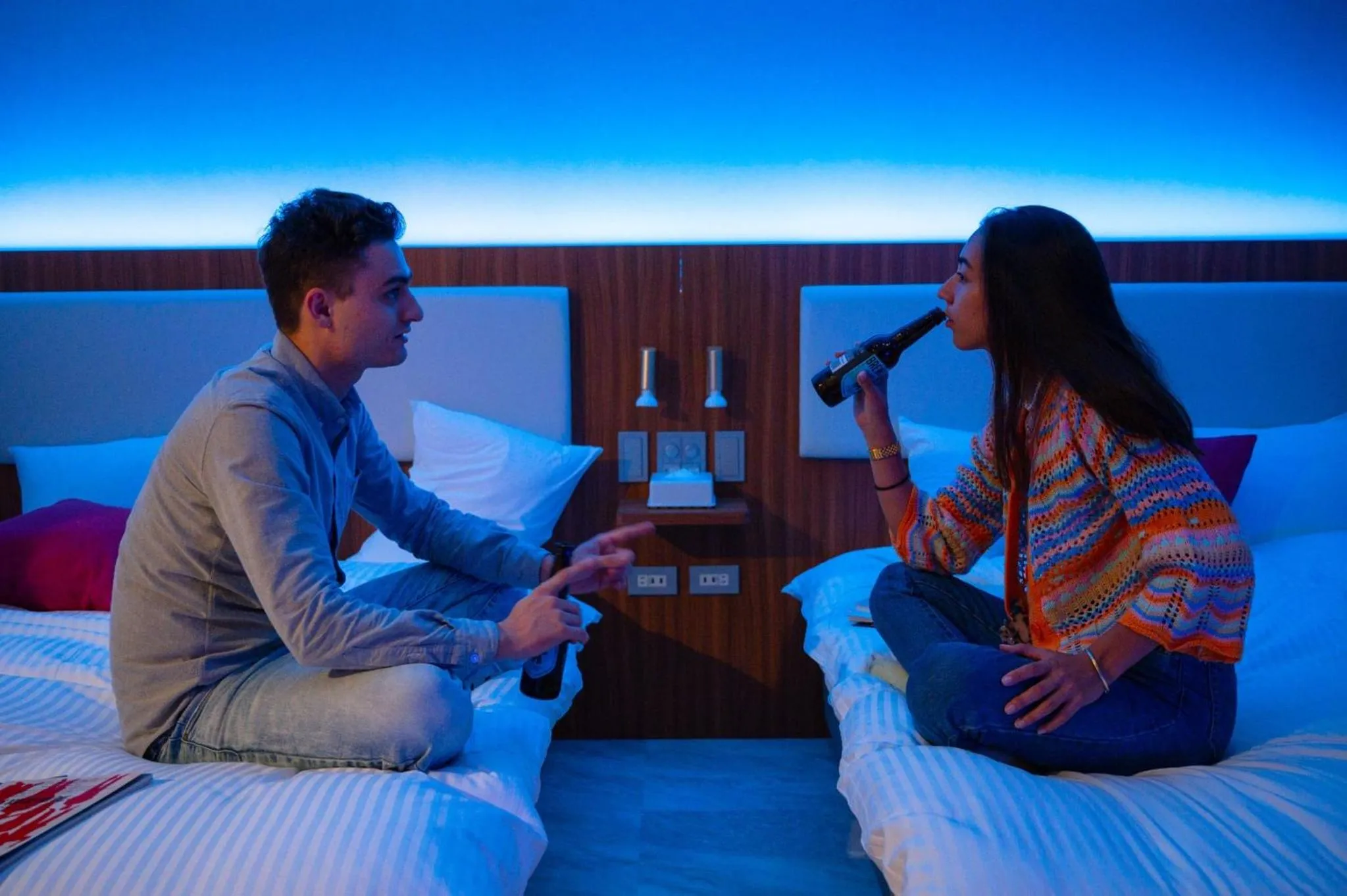 Bed in HOTEL KOU Haruyoshi - Vacation STAY 95315v