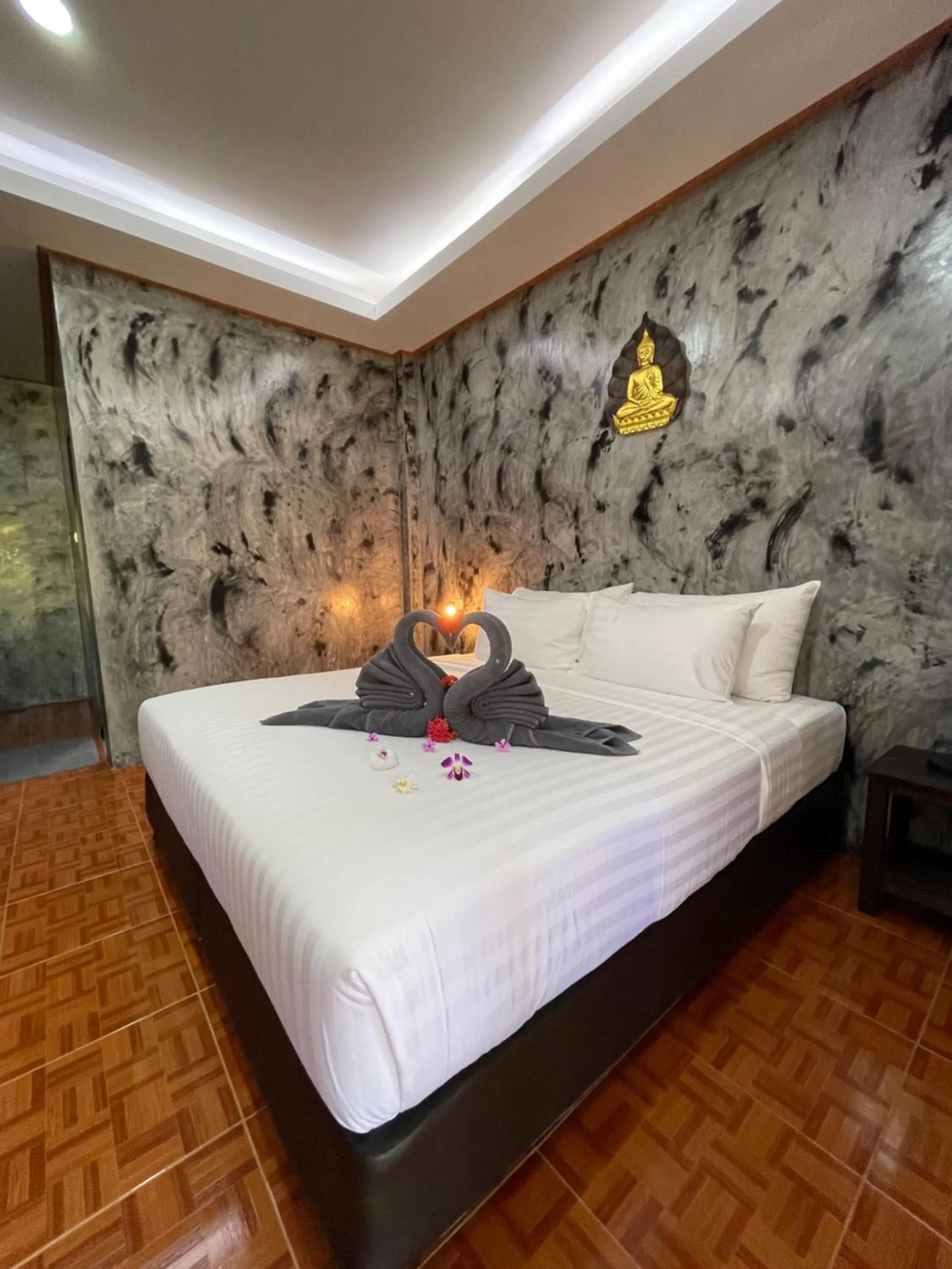 Bed in Matcha Lanta Resort