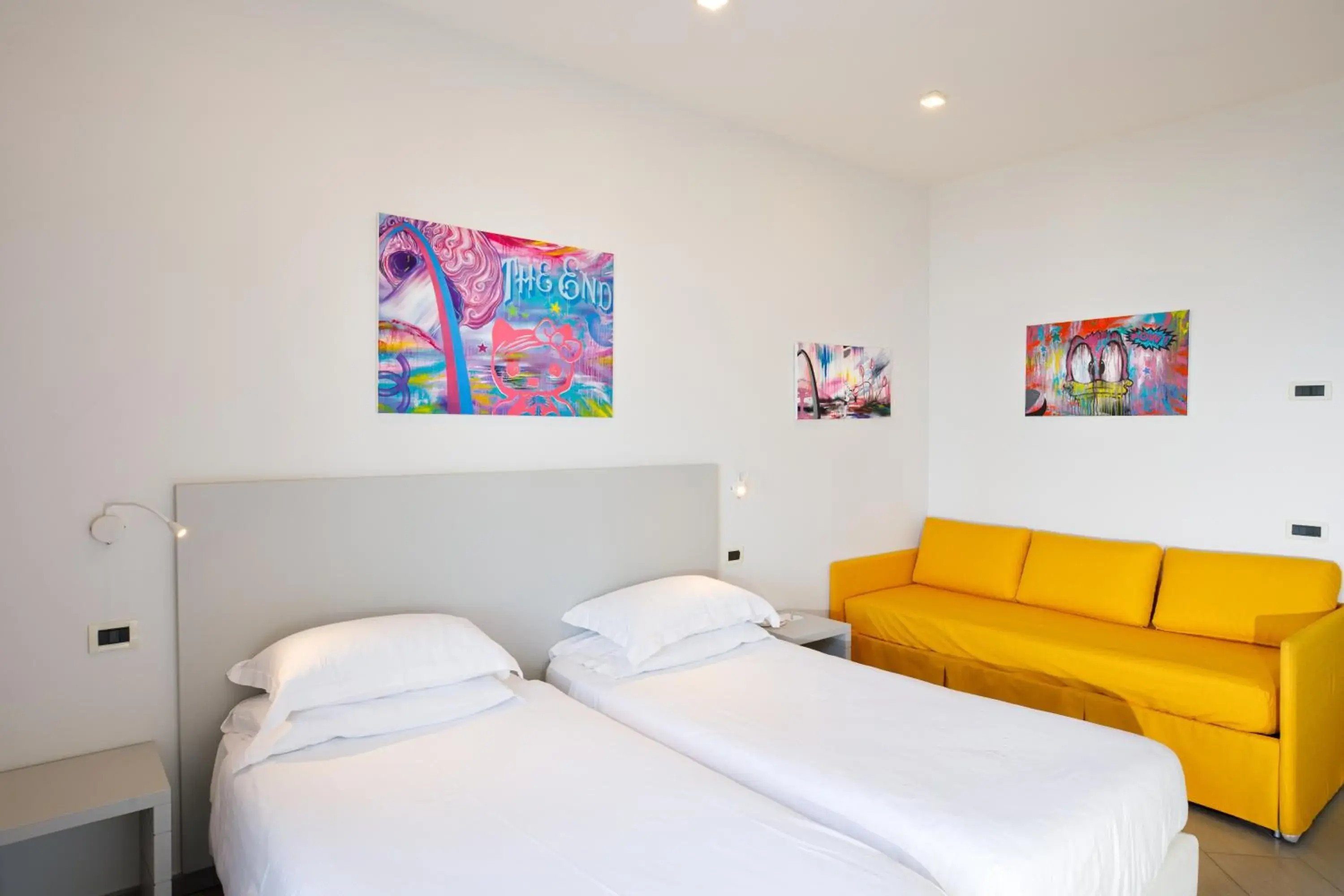 Bed in Art Hotel Gran Paradiso Bed in Art Hotel Gran Paradiso