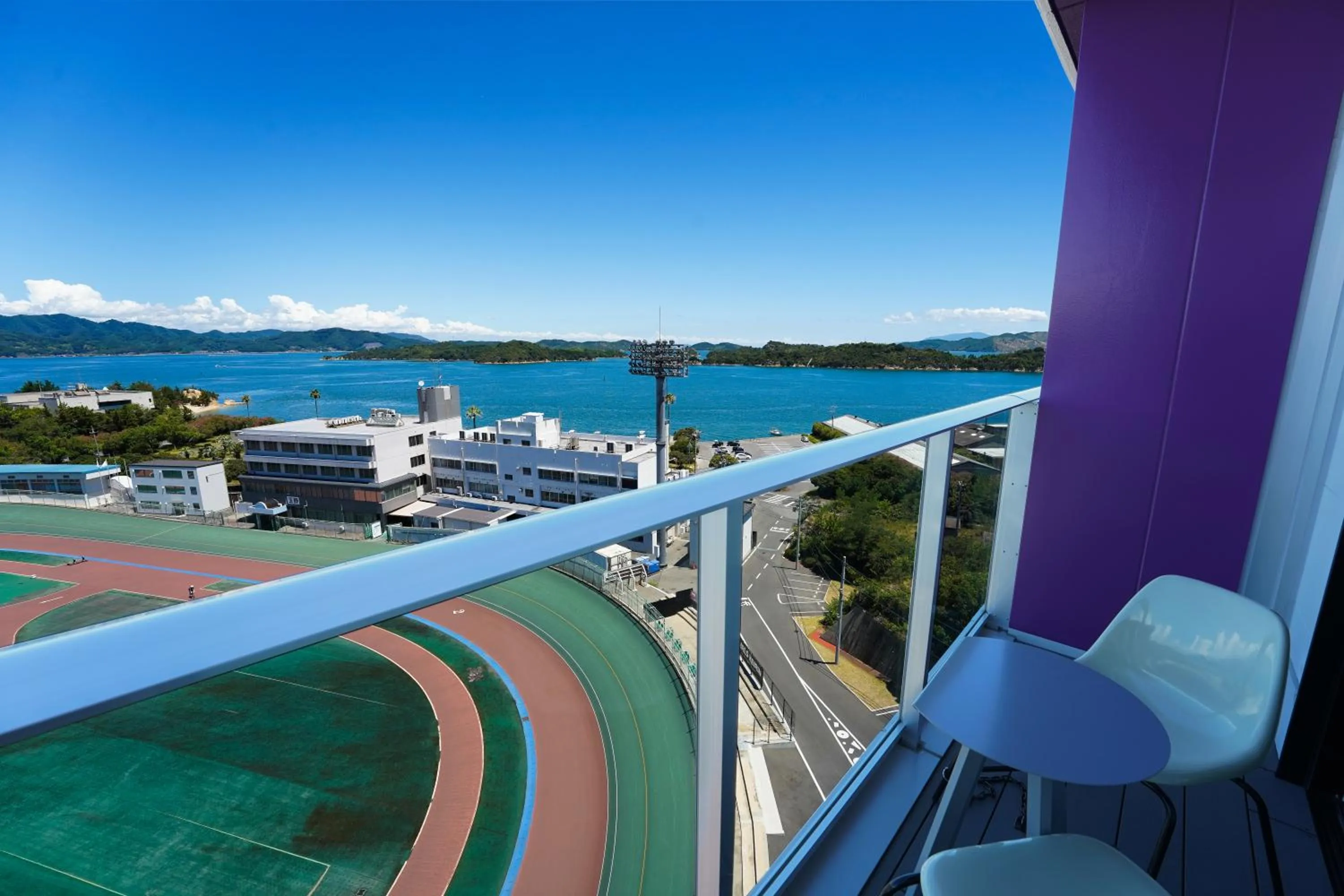 View (from property/room) in SETOUCHI KEIRIN HOTEL 10 by Onko Chishin