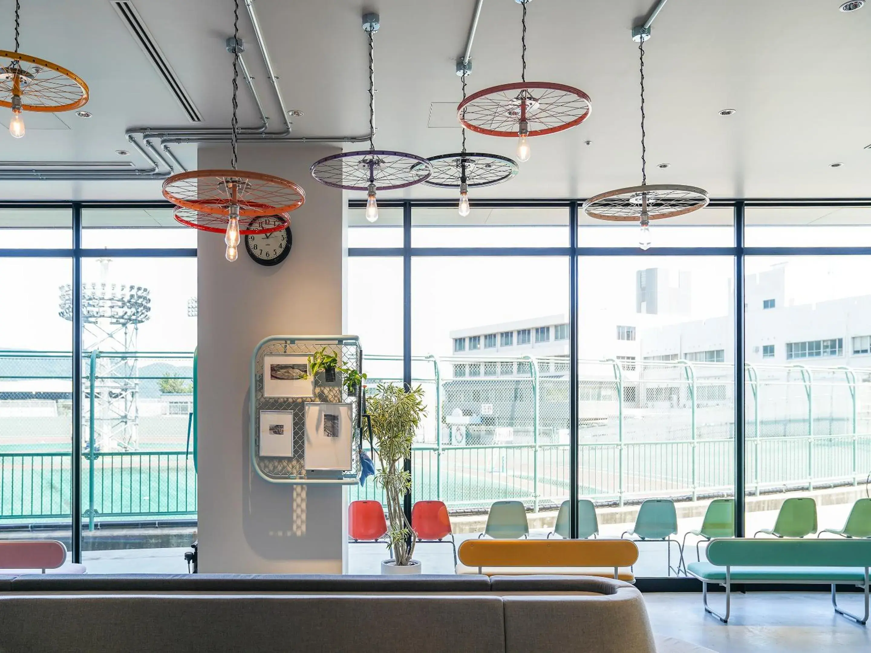 Lobby or reception in SETOUCHI KEIRIN HOTEL 10 by Onko Chishin Lobby or reception in SETOUCHI KEIRIN HOTEL 10 by Onko Chishin