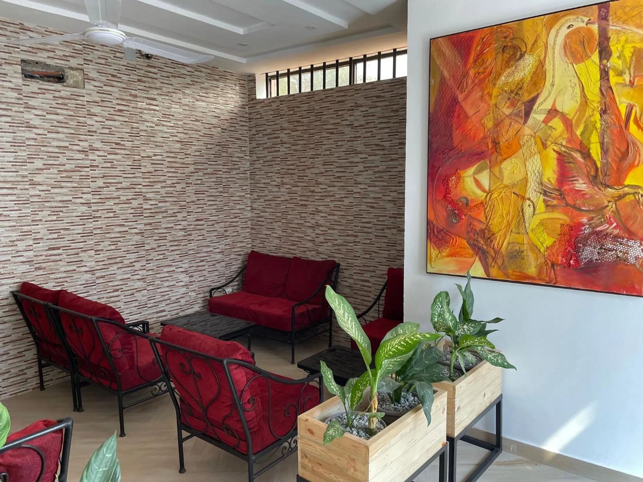 Patio in HOTEL LES ARCADES