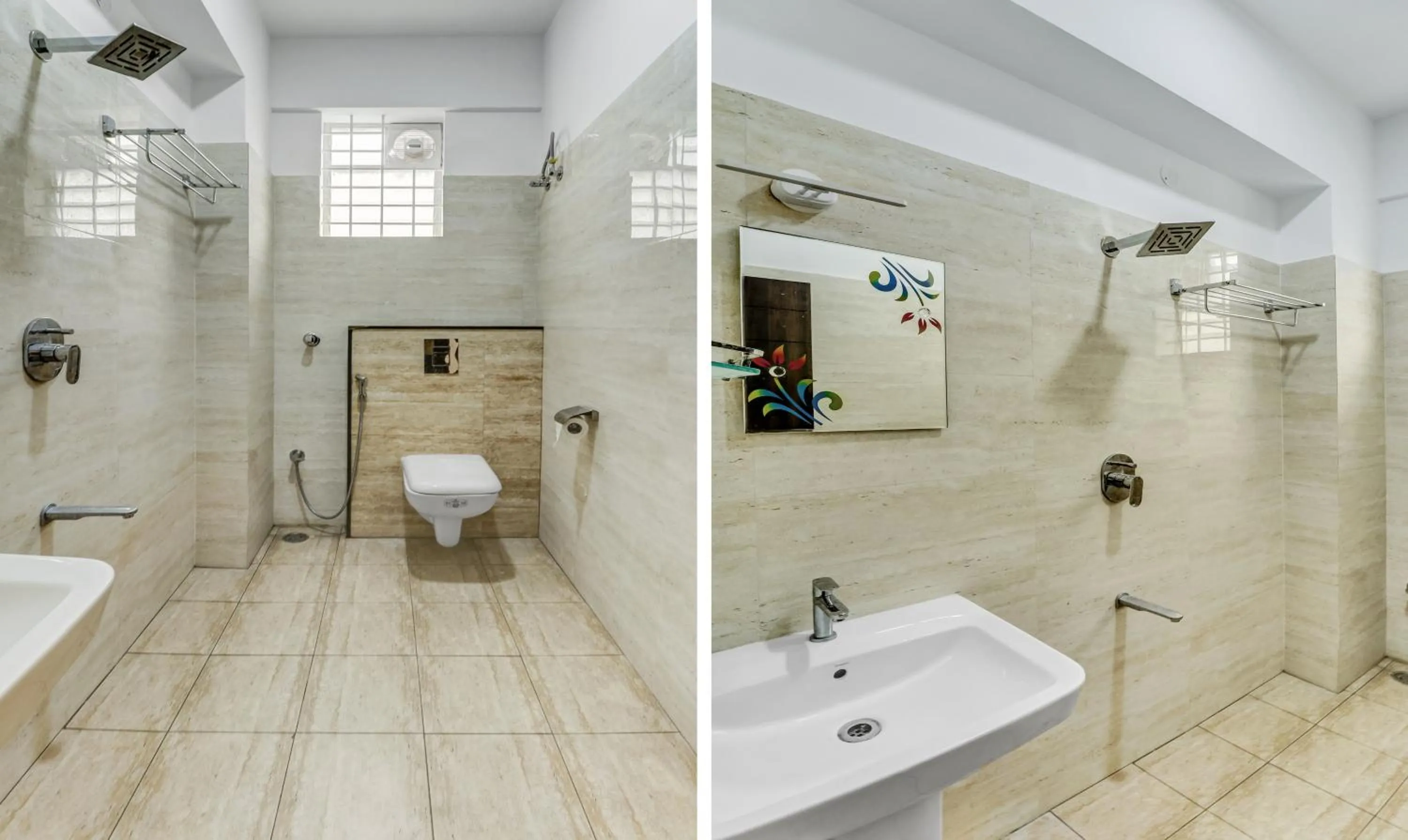 Bathroom in Treebo Three Drops