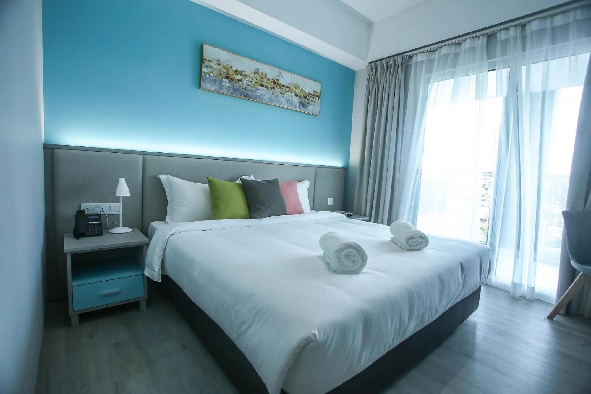 Bed in Stanton City Hotel