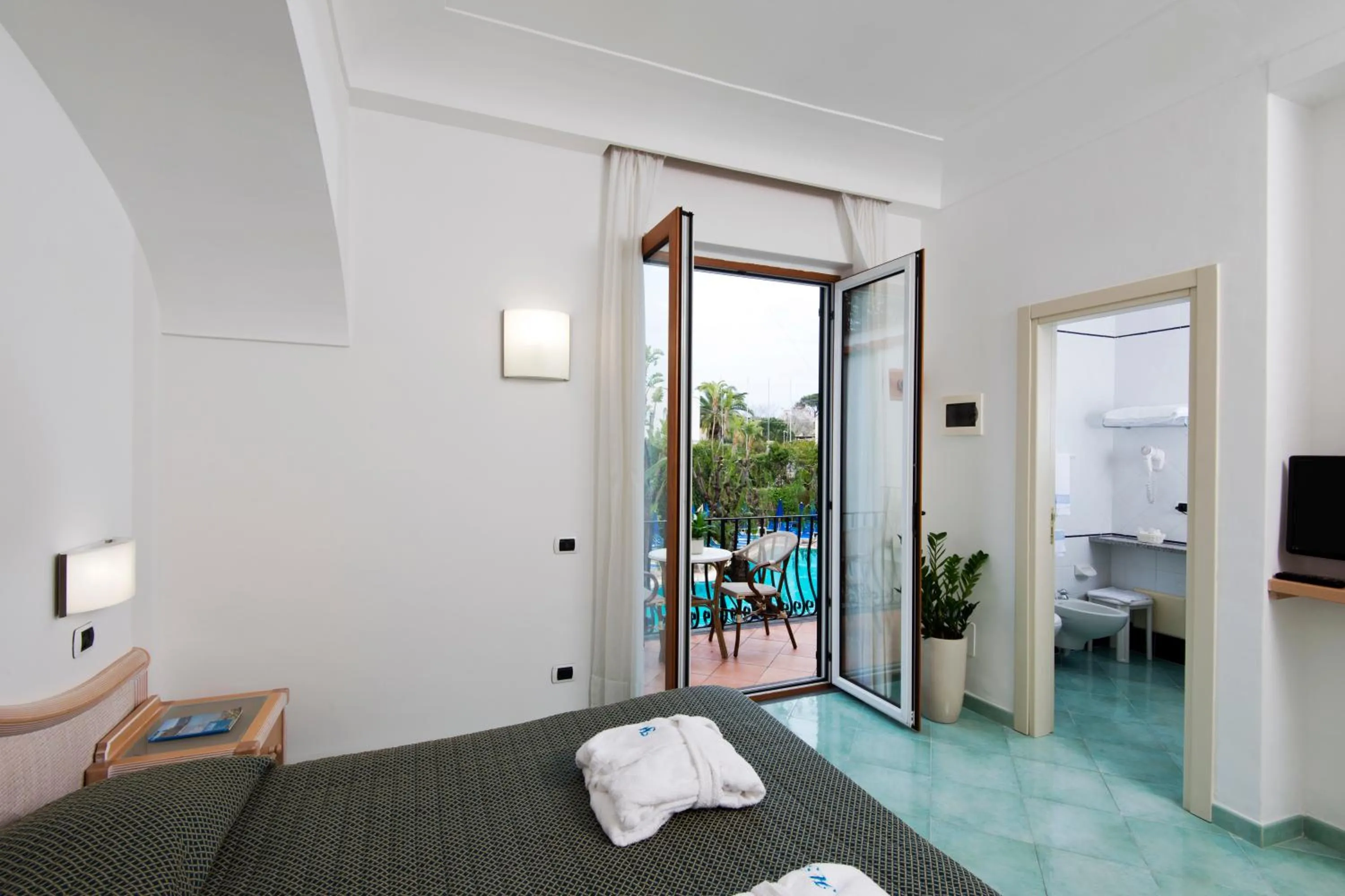 Bed in Hotel Floridiana Terme