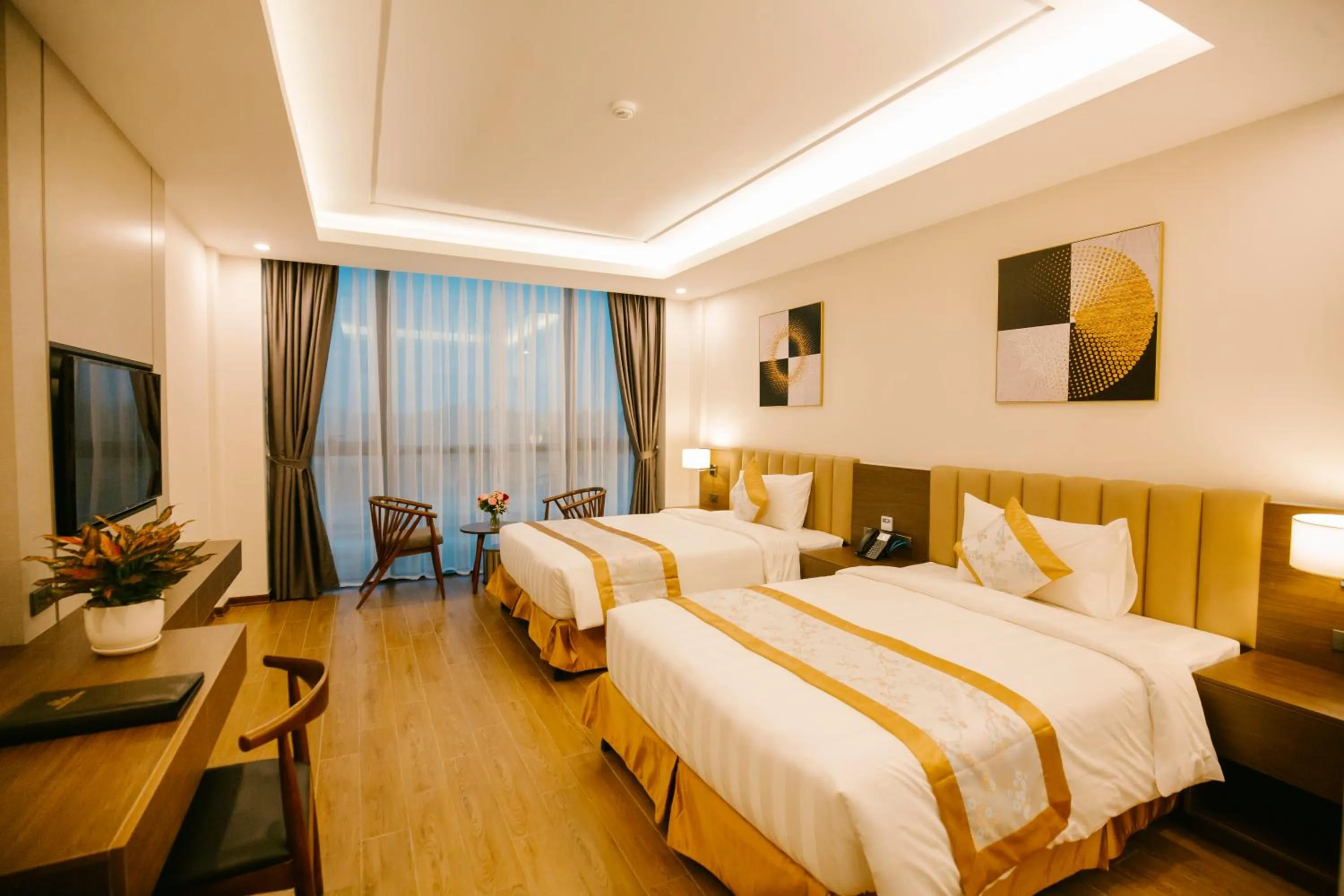 Photo of the whole room, Bed in Songlam Waterfront Hotel - 藍江酒店