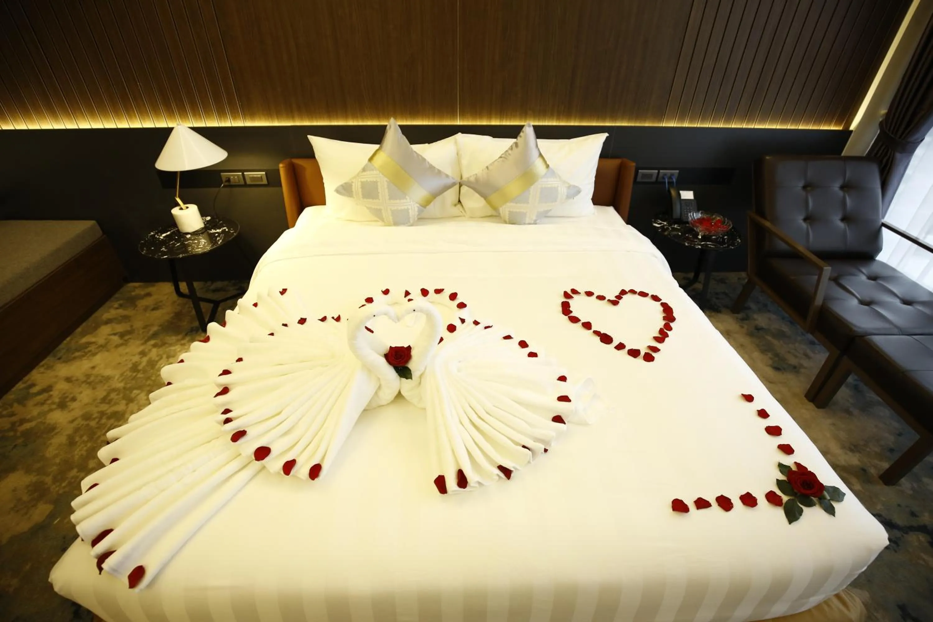 Bed in Songlam Waterfront Hotel - 藍江酒店