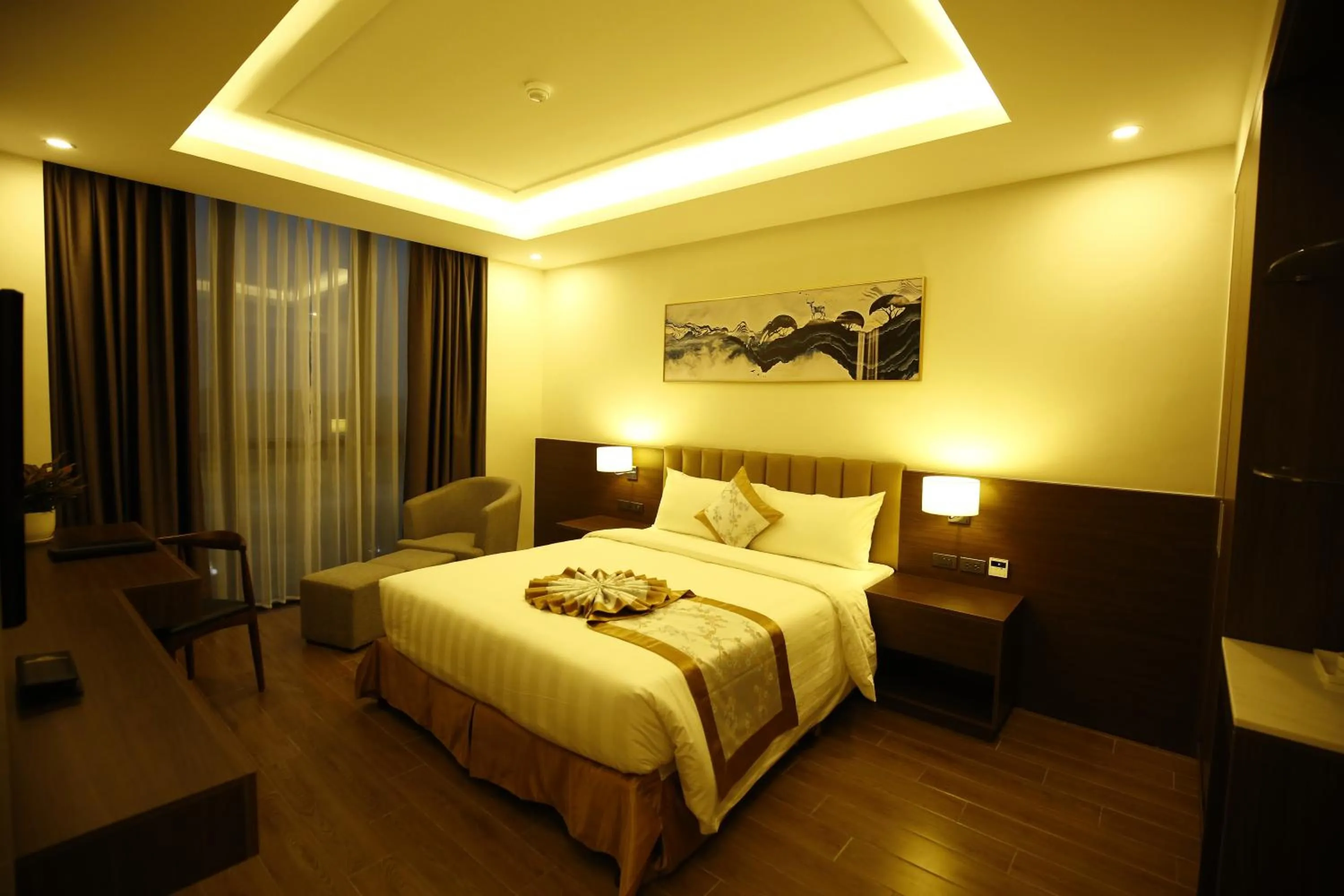 Bedroom, Bed in Songlam Waterfront Hotel - 藍江酒店