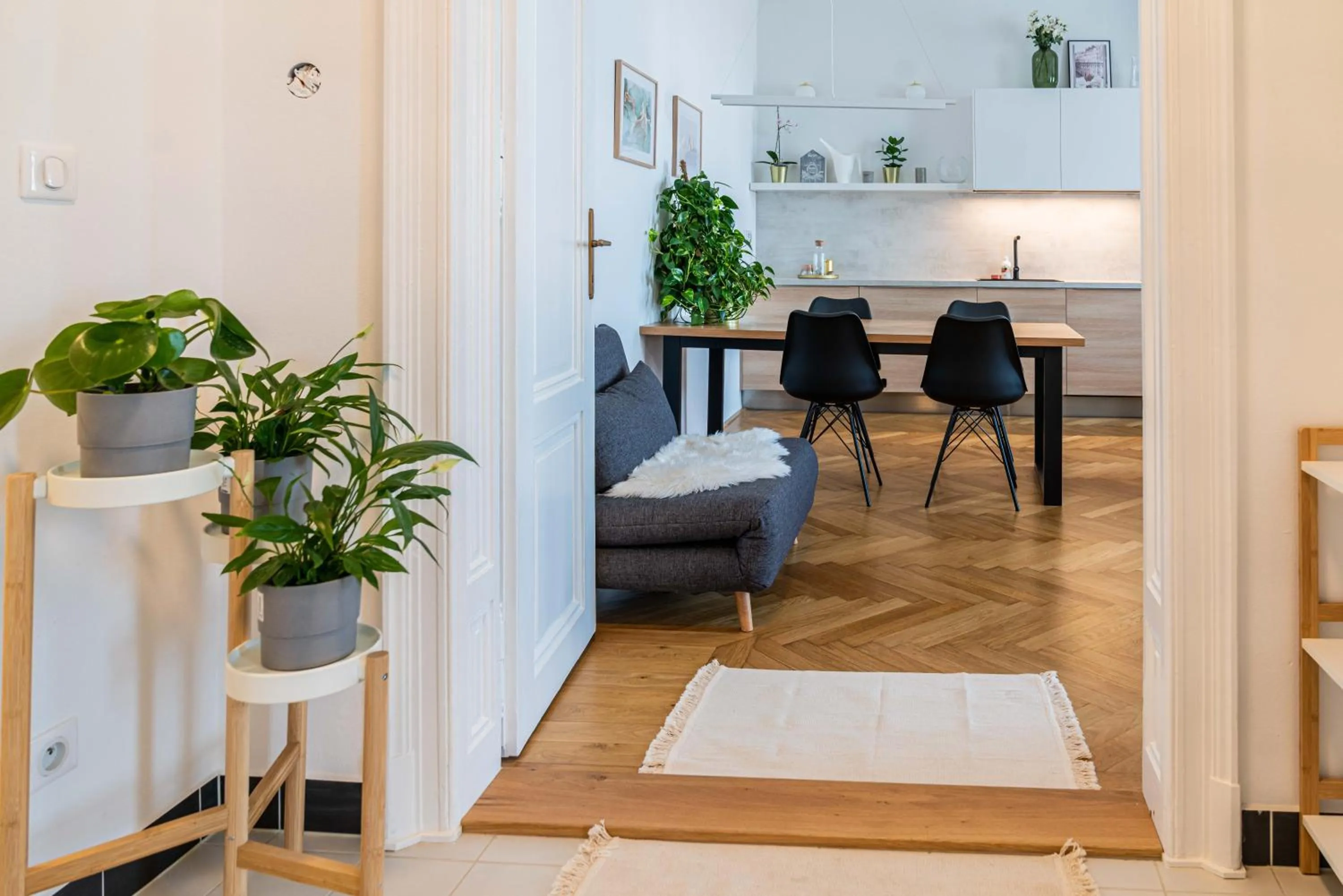 Kitchen or kitchenette in Apartmány Marienhof