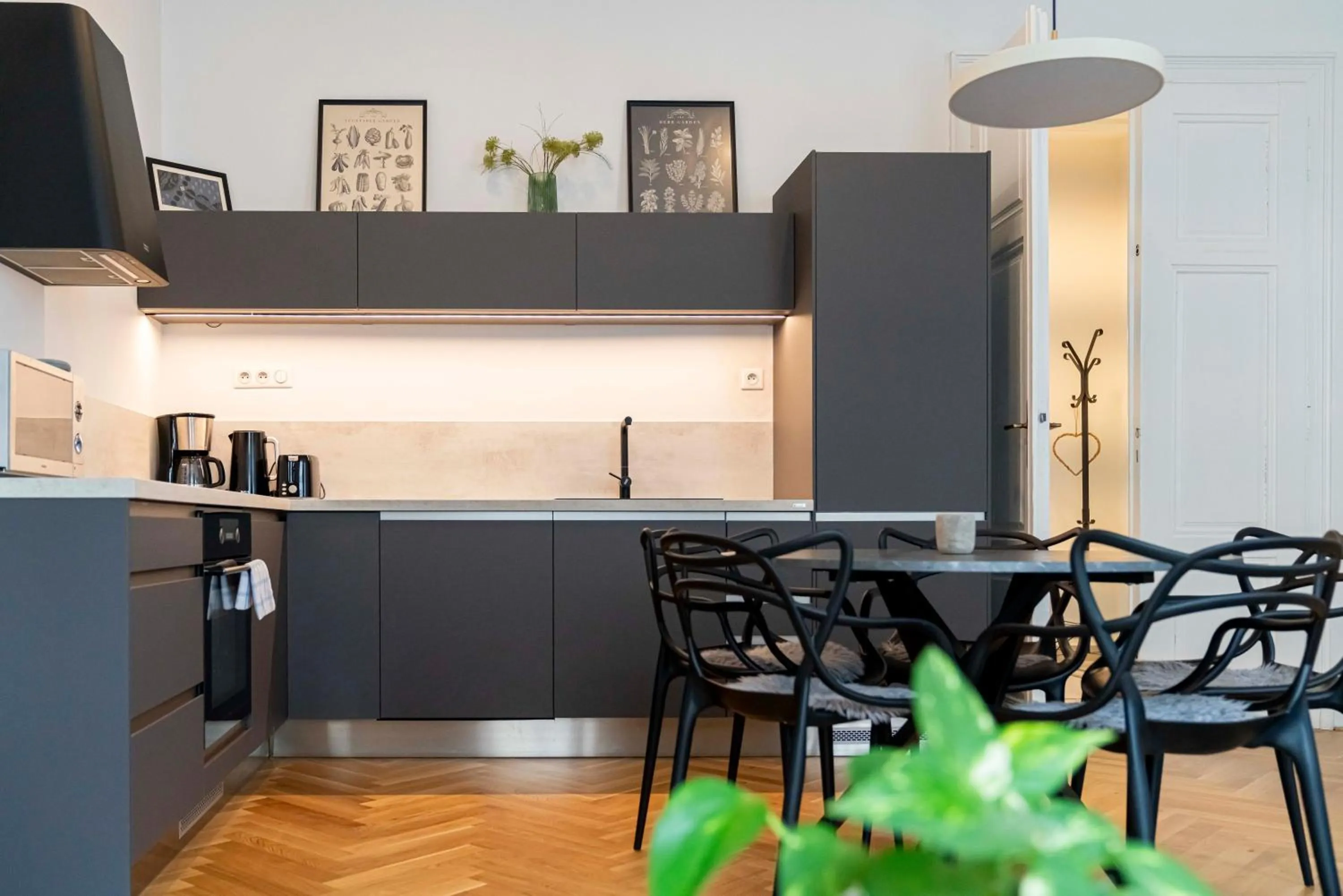 Kitchen or kitchenette in Apartmány Marienhof