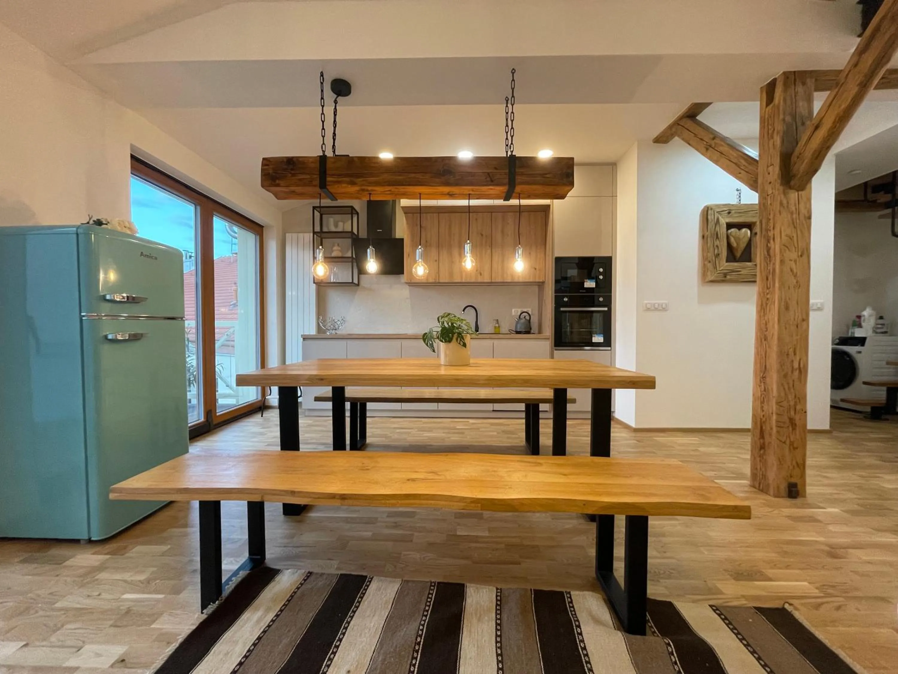 Kitchen or kitchenette in Apartmány Marienhof