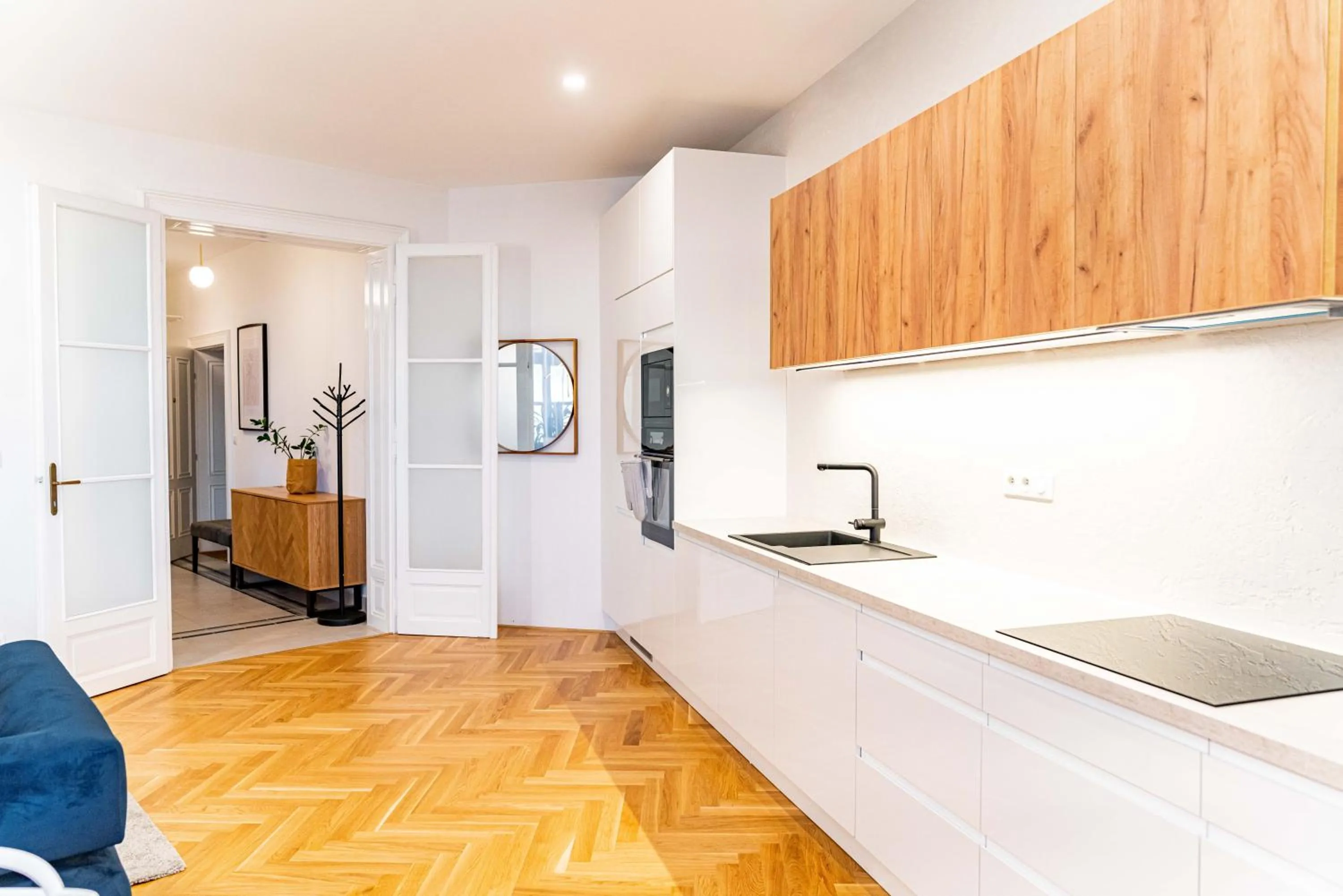 Kitchen or kitchenette in Apartmány Marienhof