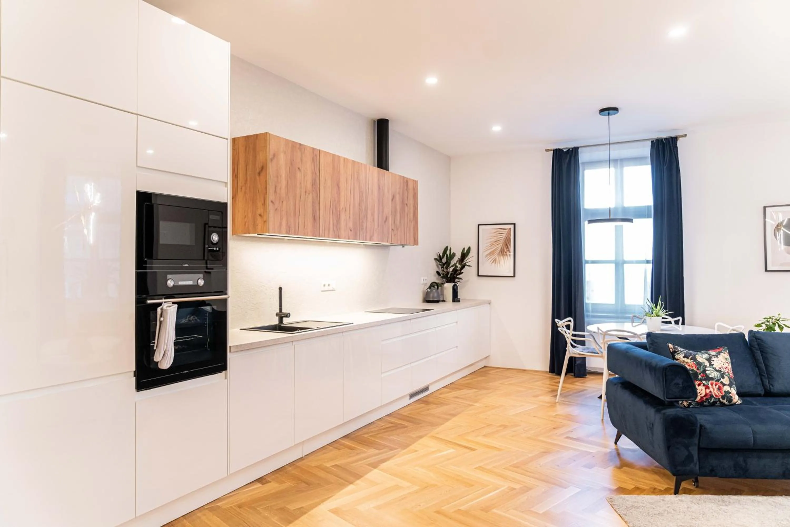 Kitchen or kitchenette in Apartmány Marienhof