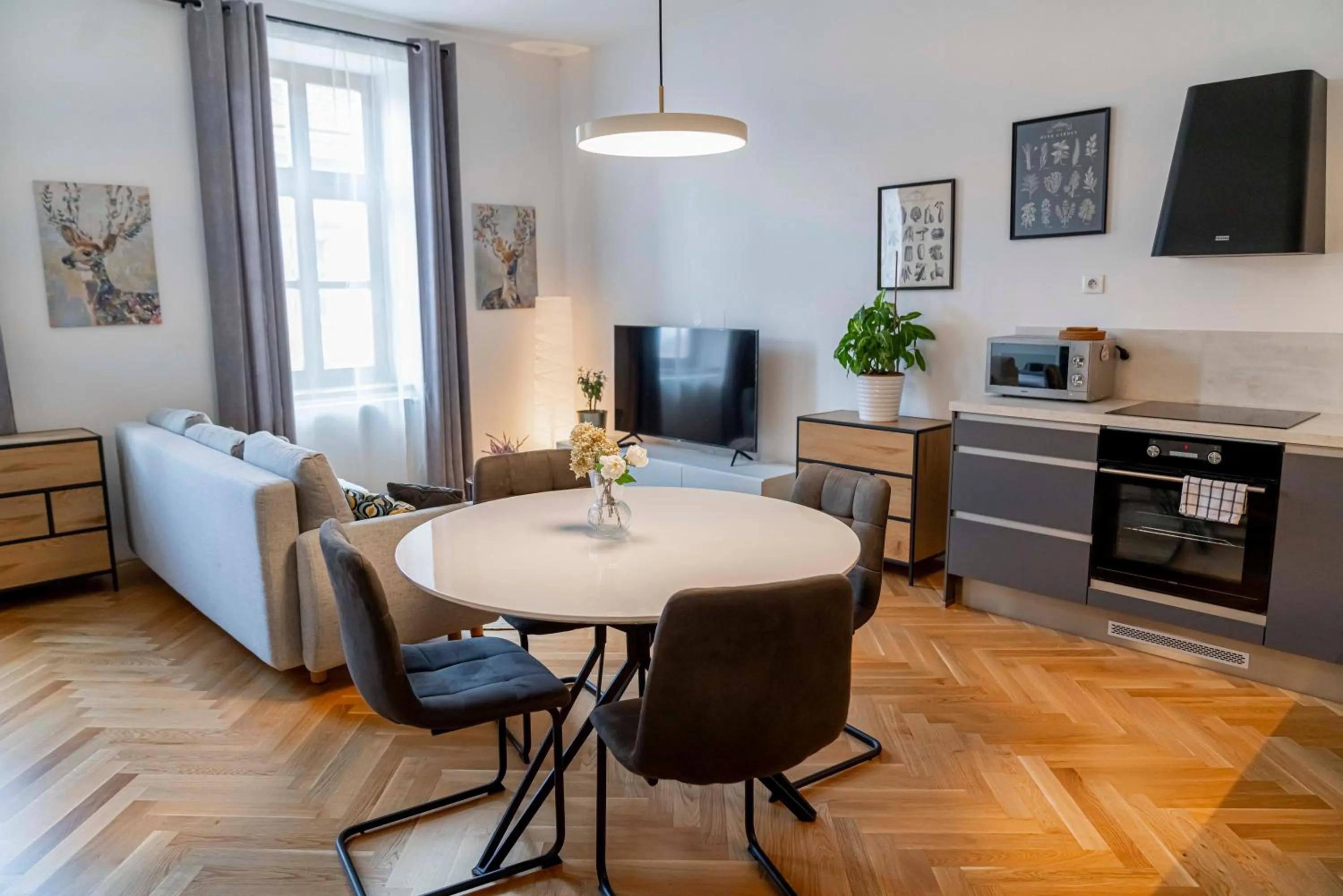 Kitchen or kitchenette in Apartmány Marienhof