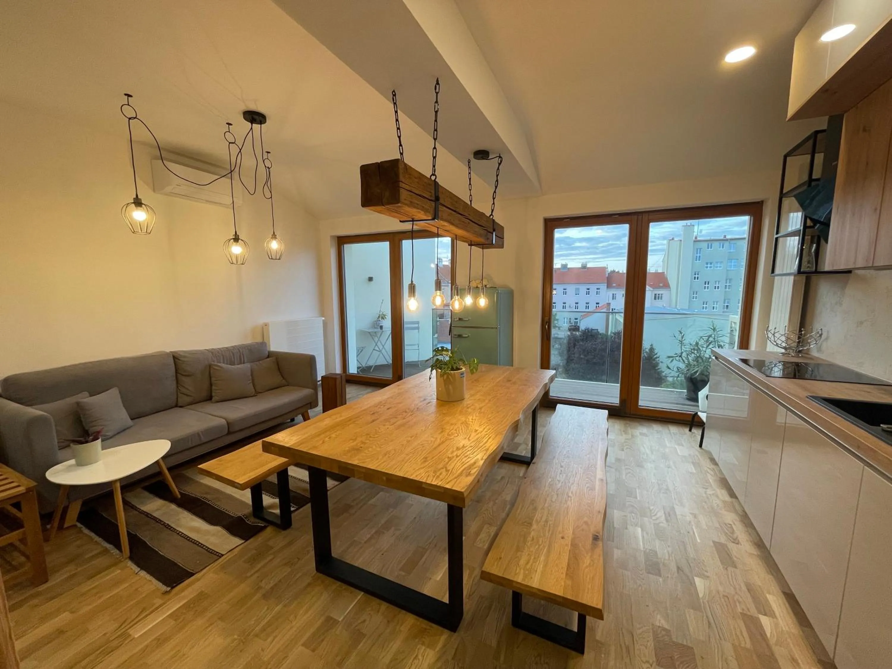 Kitchen or kitchenette in Apartmány Marienhof