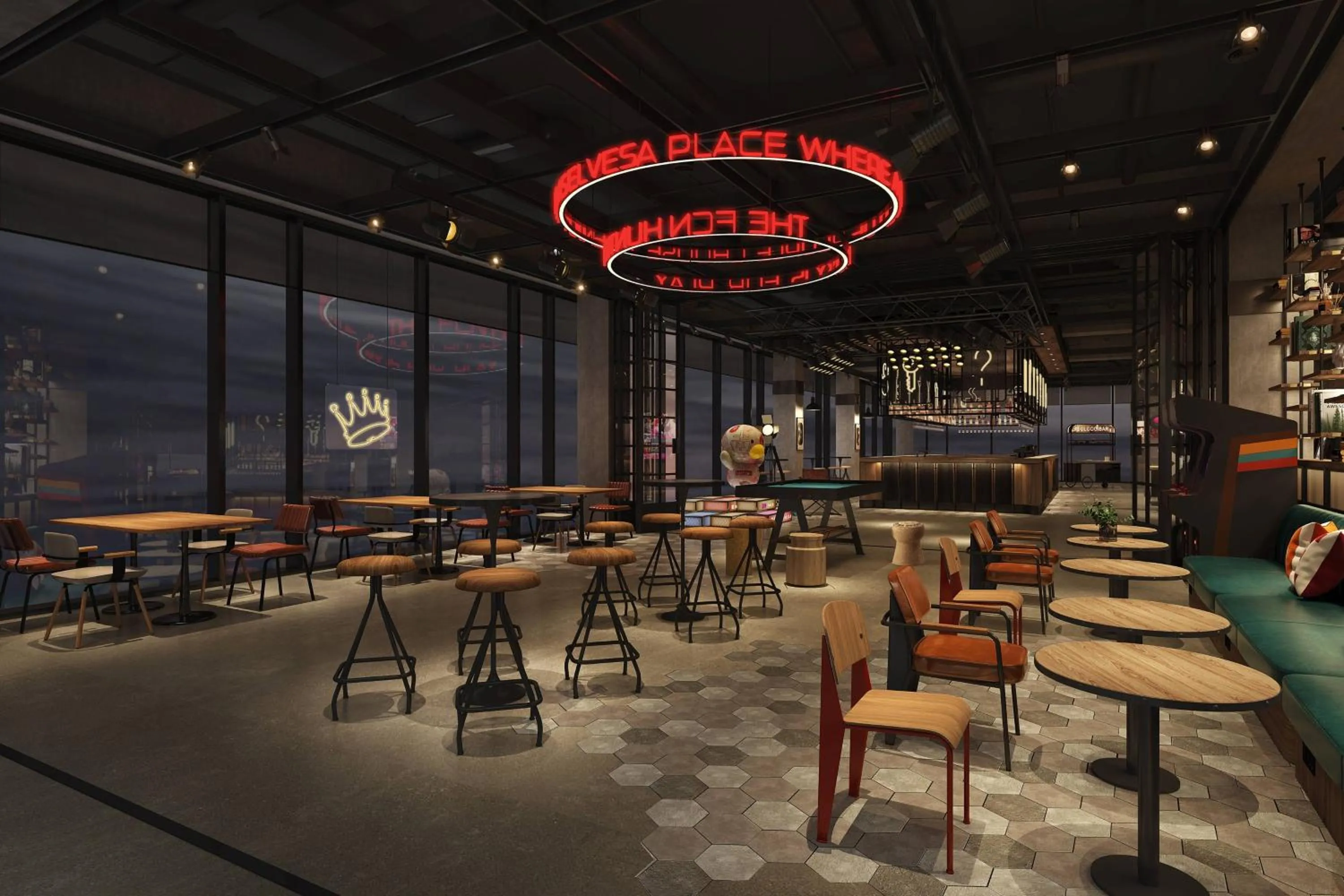 Lounge or bar in Moxy Nanjing Jiangning