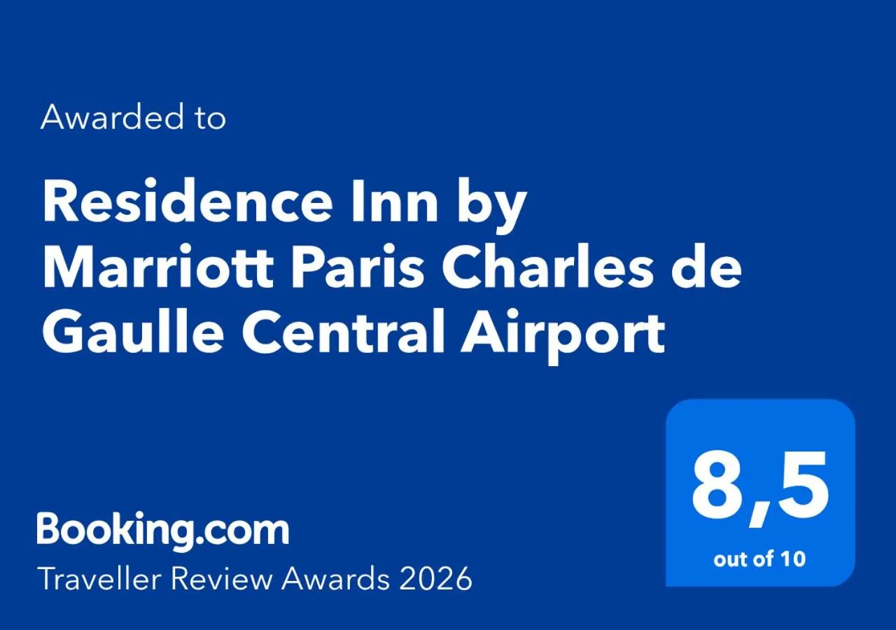 Certificate/Award in Residence Inn by Marriott Paris Charles de Gaulle Central Airport