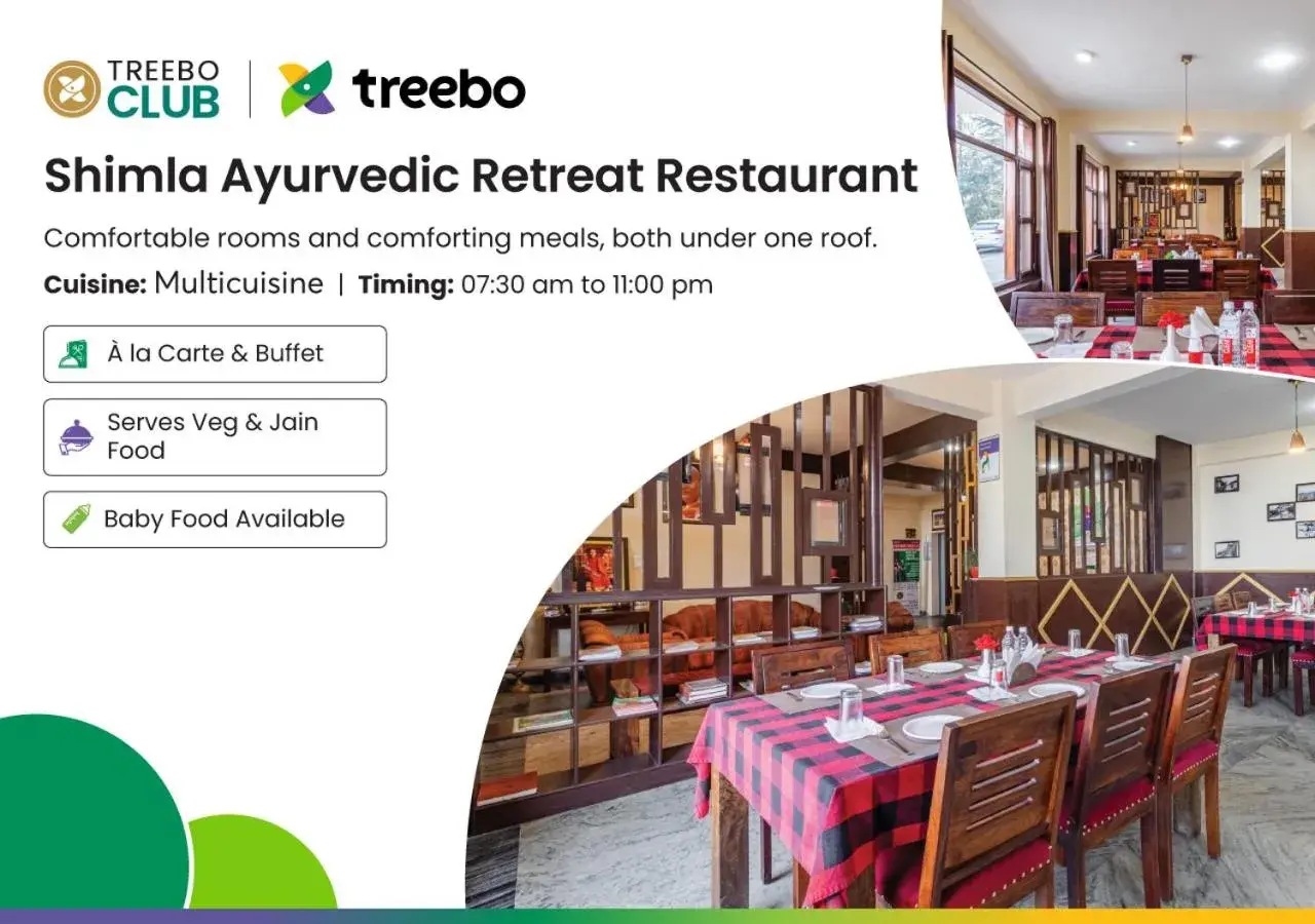 Restaurant/places to eat in Treebo Shimla Ayurvedic Retreat, Kufri - Pure Veg Restaurant/places to eat in Treebo Shimla Ayurvedic Retreat, Kufri - Pure Veg