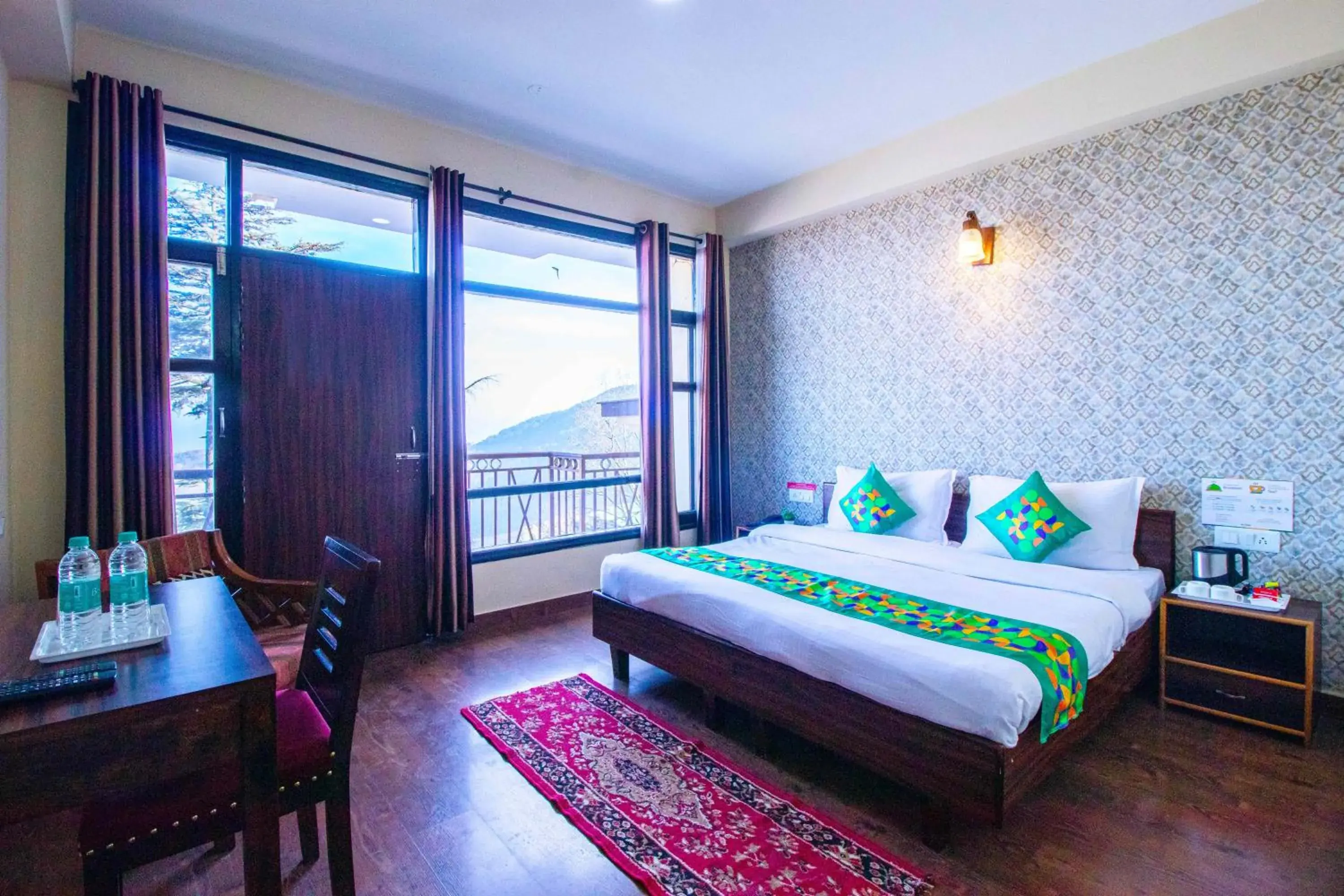 Bedroom, Bed in Treebo Shimla Ayurvedic Retreat, Kufri - Pure Veg Bedroom, Bed in Treebo Shimla Ayurvedic Retreat, Kufri - Pure Veg