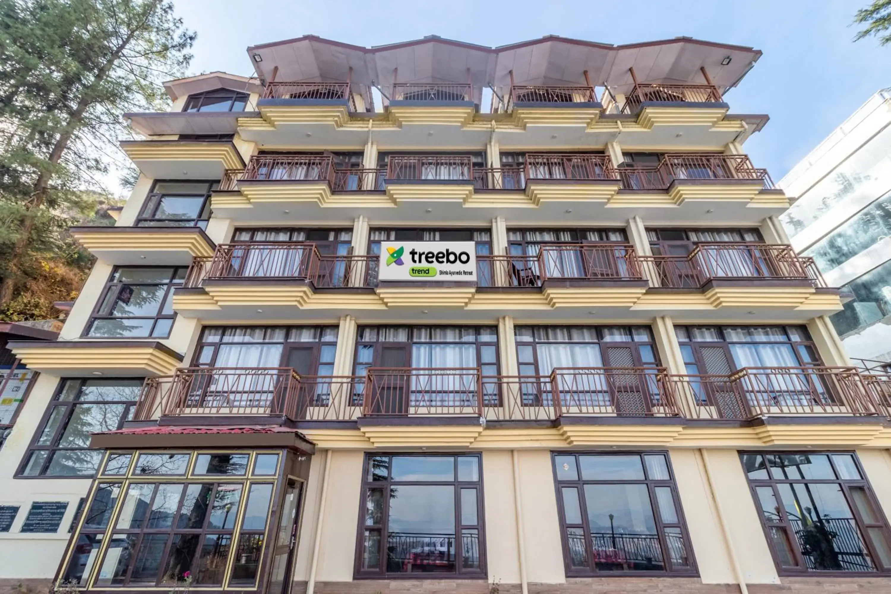 Facade/entrance in Treebo Shimla Ayurvedic Retreat, Kufri - Pure Veg Facade/entrance in Treebo Shimla Ayurvedic Retreat, Kufri - Pure Veg