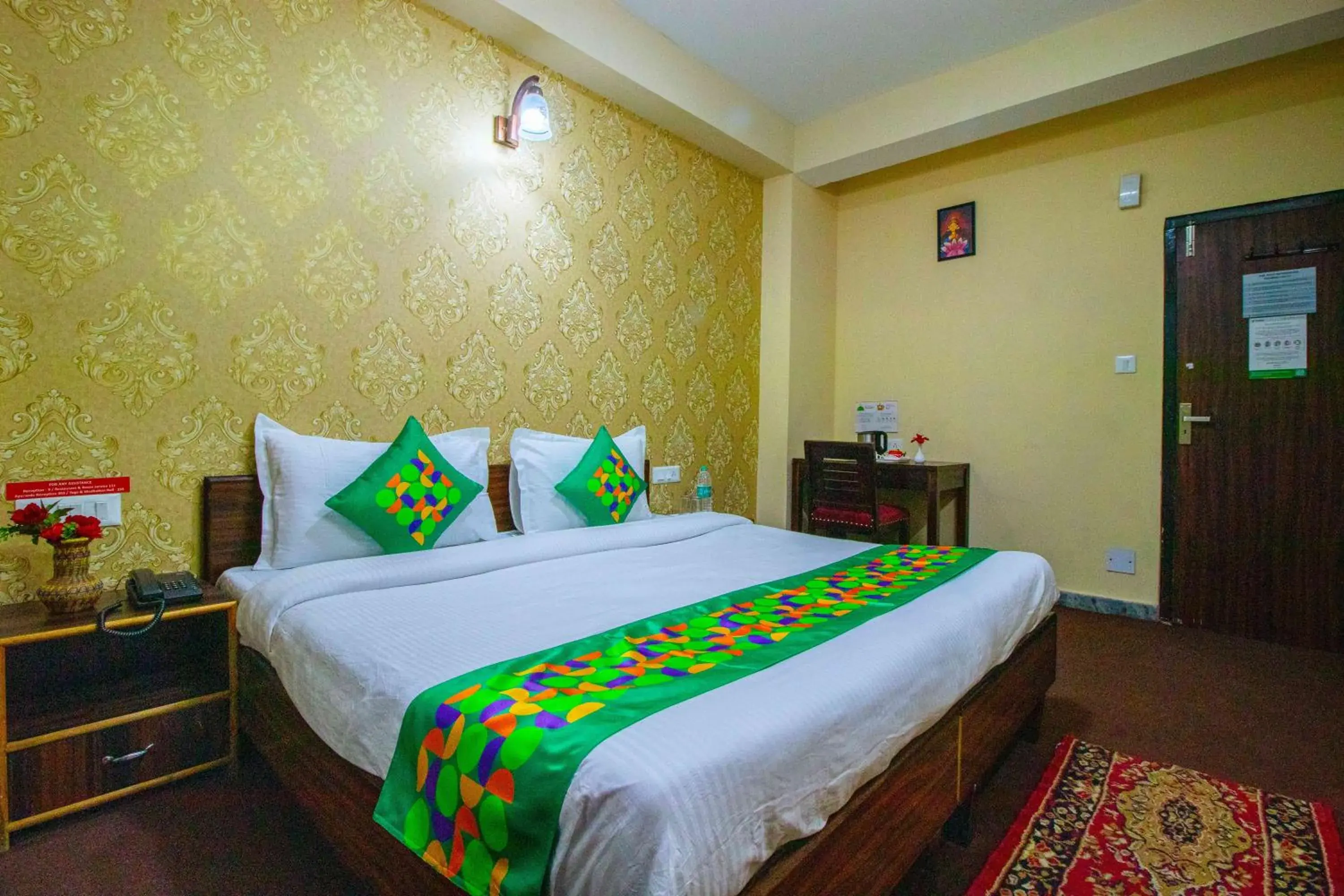 Bedroom, Bed in Treebo Shimla Ayurvedic Retreat, Kufri - Pure Veg Bedroom, Bed in Treebo Shimla Ayurvedic Retreat, Kufri - Pure Veg