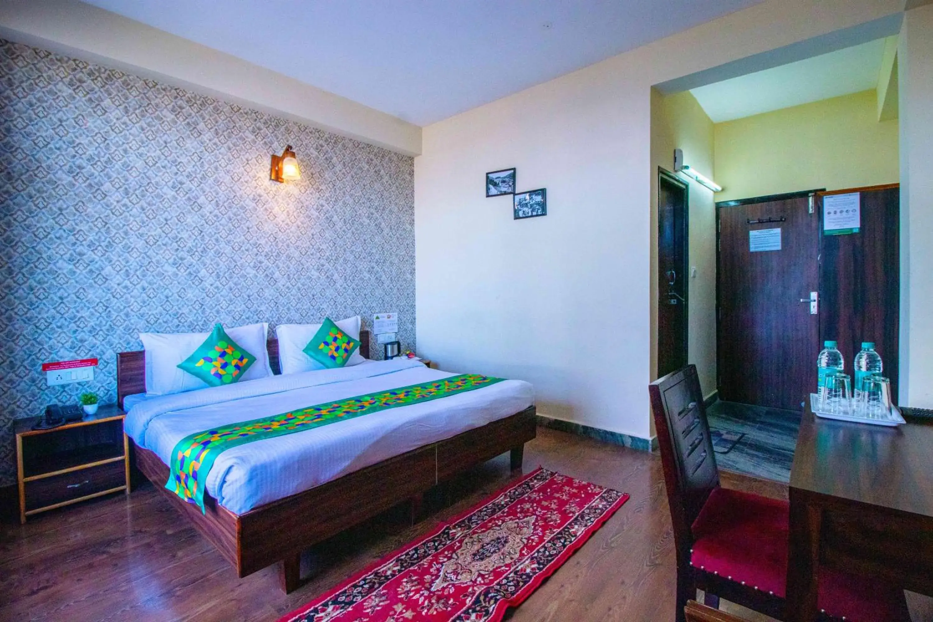 Bedroom, Bed in Treebo Shimla Ayurvedic Retreat, Kufri - Pure Veg Bedroom, Bed in Treebo Shimla Ayurvedic Retreat, Kufri - Pure Veg