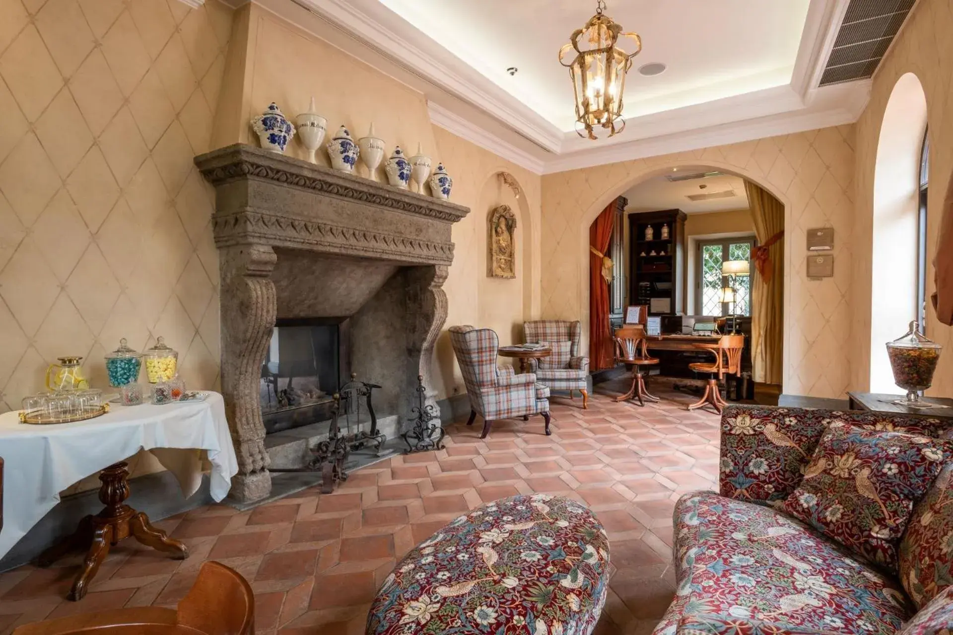 Lobby or reception in Ville Sull'Arno Lobby or reception in Ville Sull'Arno