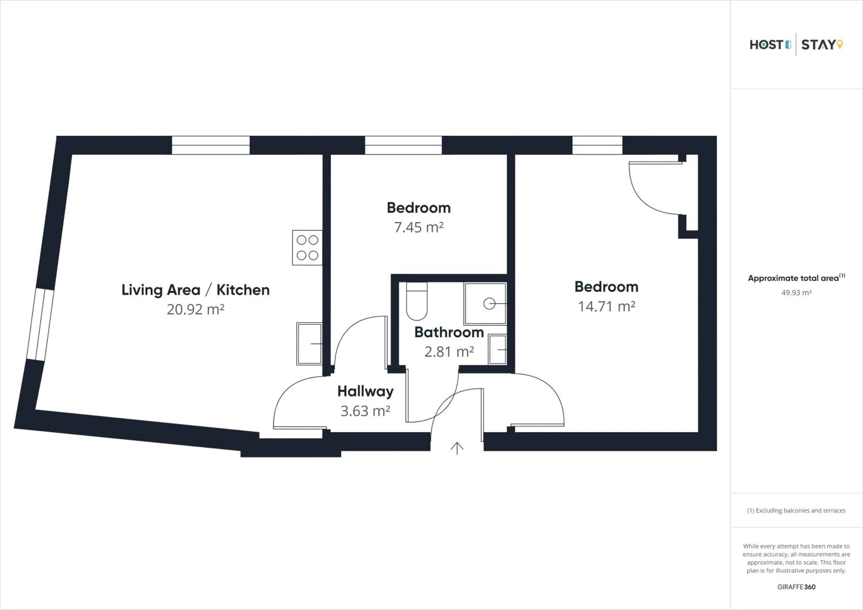 Floor plan in Host & Stay - Abbey Heights