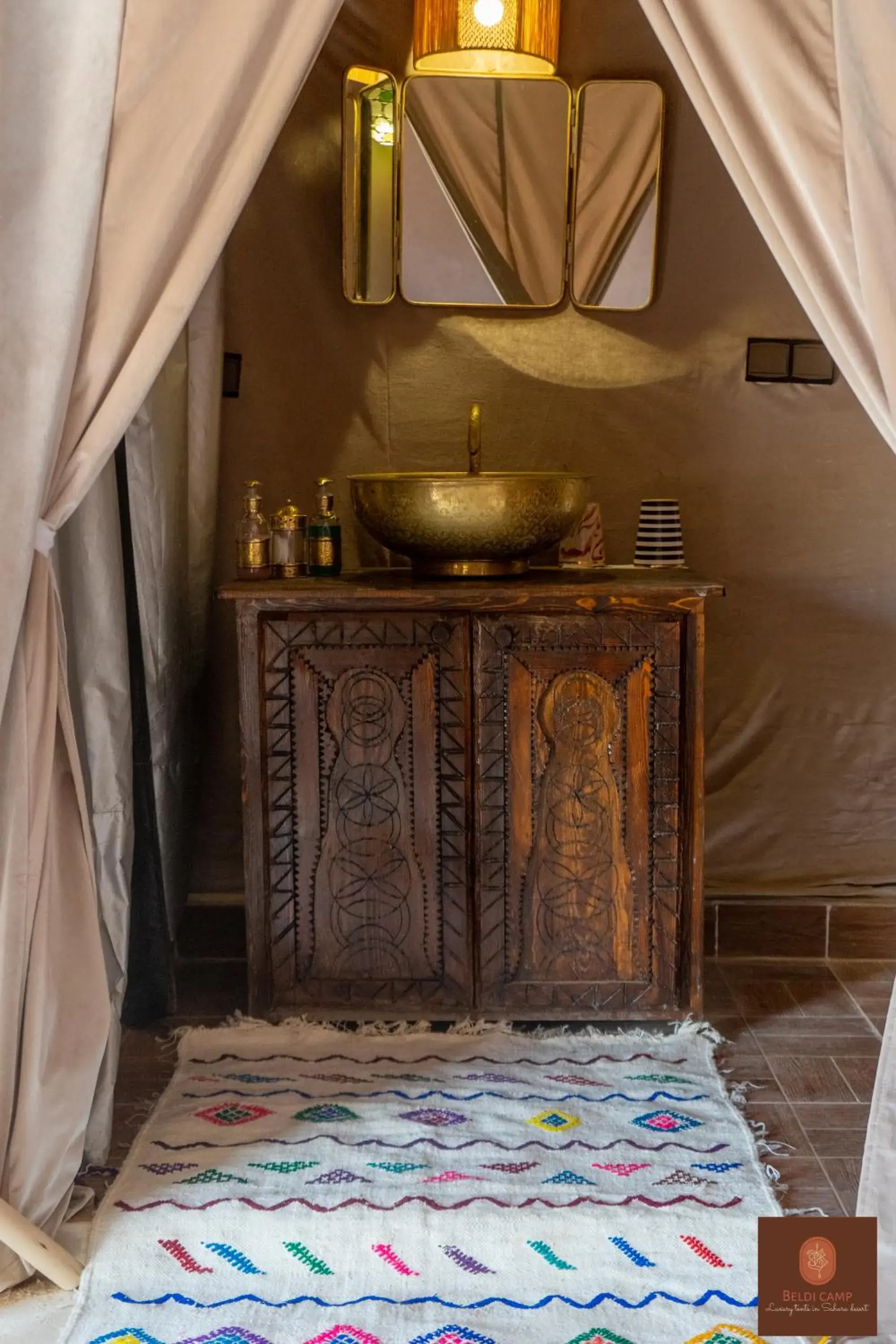 Triple Room with Bathroom - single occupancy in Beldi camp Triple Room with Bathroom - single occupancy in Beldi camp