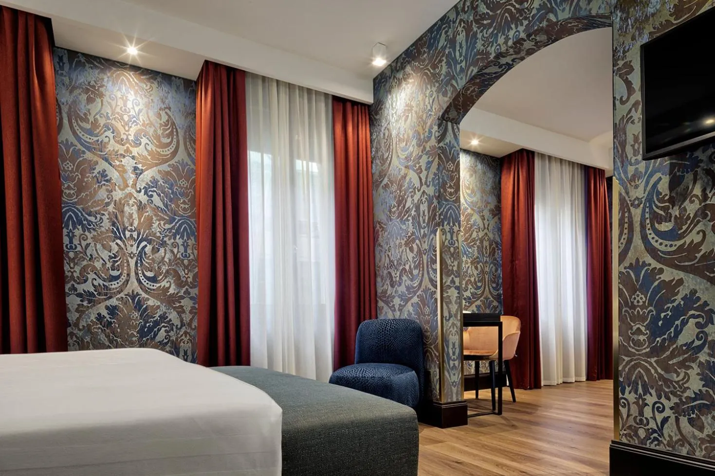 Bedroom, Bed in Hotel American-Dinesen