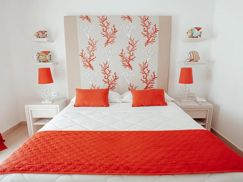 Bed in Hotel Corallo Sorrento