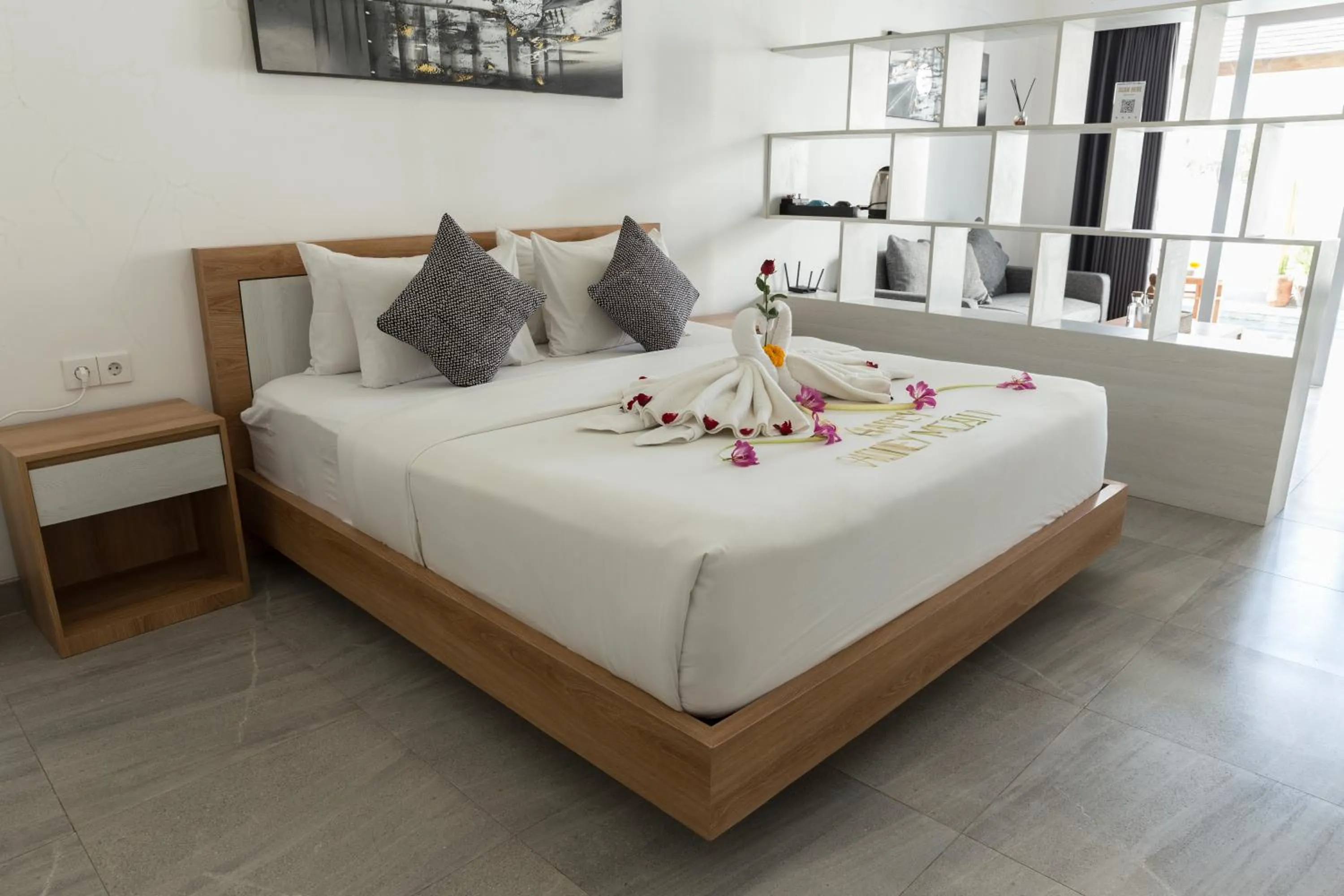 Bed in Maisaba Canggu Hotel & Coworking Space